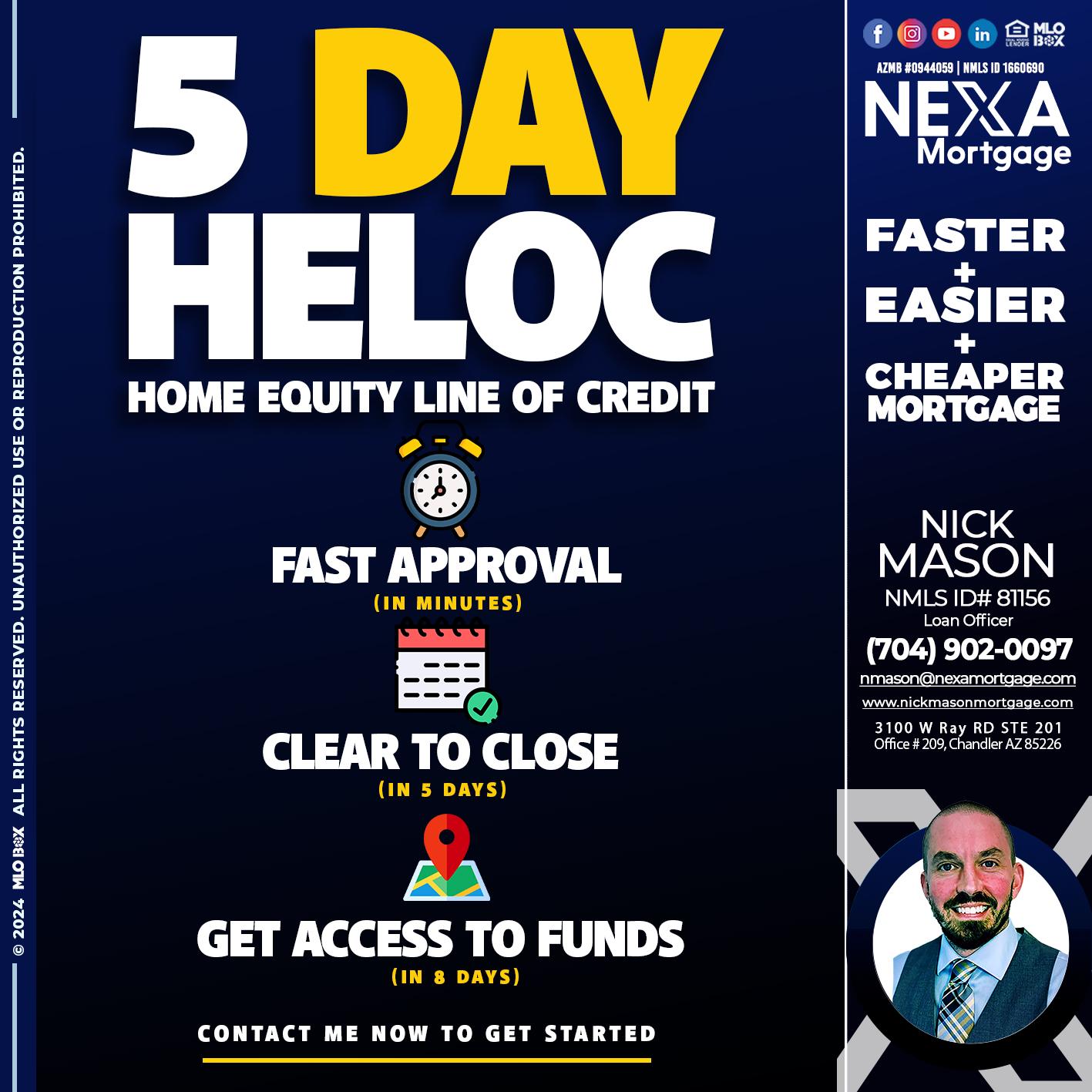 5 DAY HELOC - Nick Mason -Loan Officer
