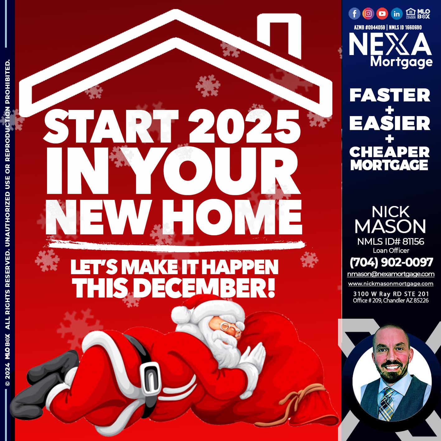start 2025 - Nick Mason -Loan Officer