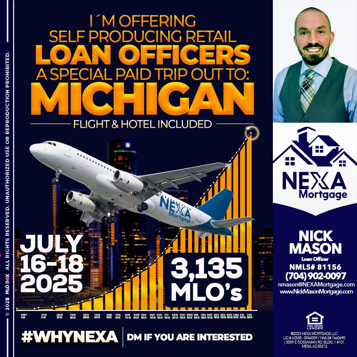 MICHIGAN TRIP - Nick Mason -Loan Officer