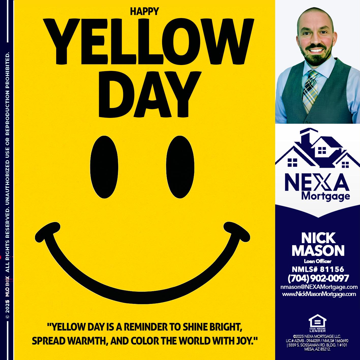 YELLOW DAY - Nick Mason -Loan Officer