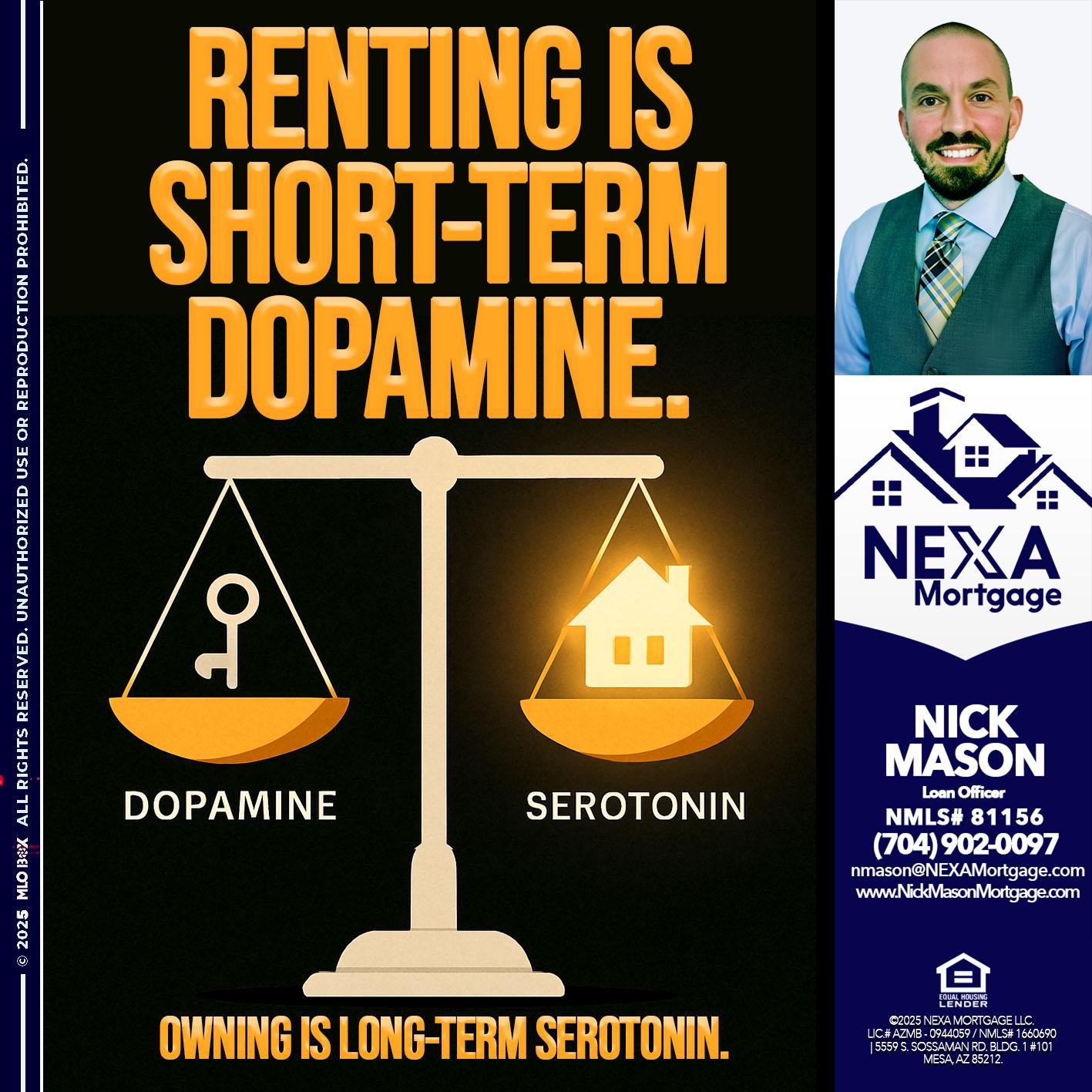 RENTING IS SHORT TERM - Nick Mason -Loan Officer
