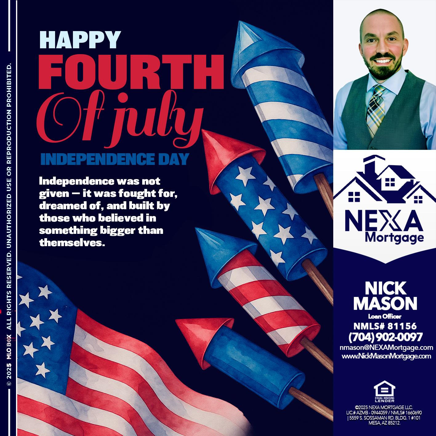 happy fourth - Nick Mason -Loan Officer