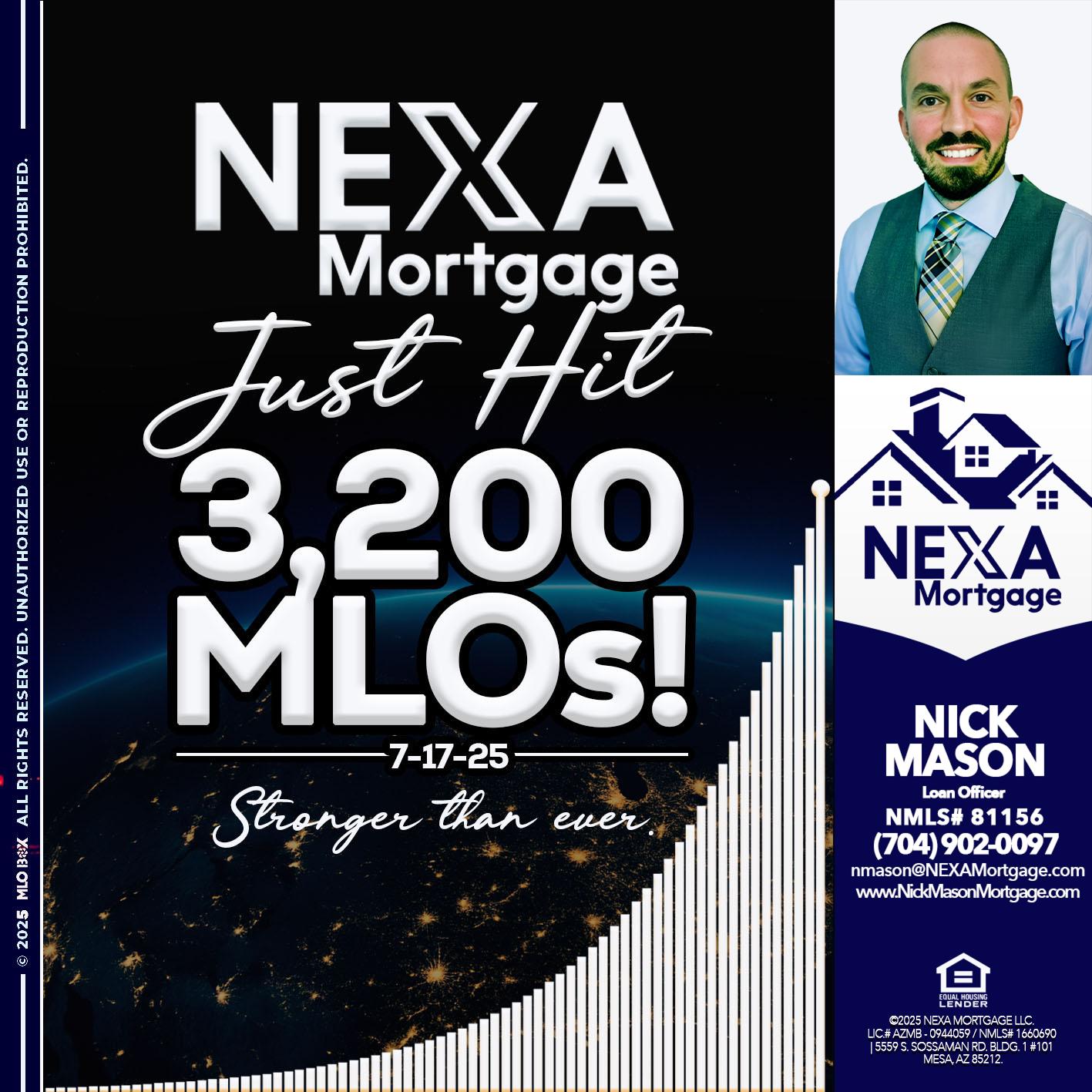 3200 MLOs - Nick Mason -Loan Officer
