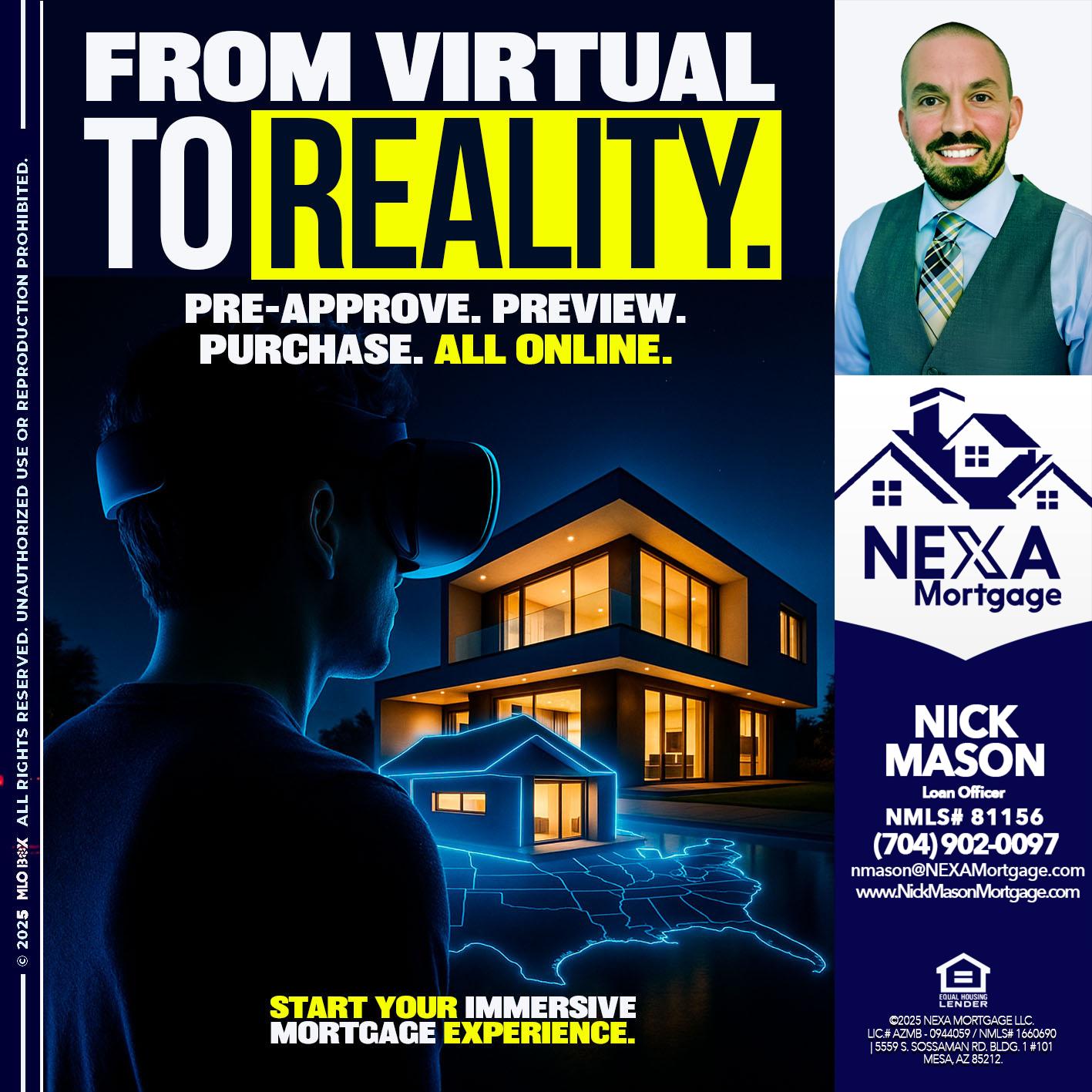 FROM VIRTUAL - Nick Mason -Loan Officer
