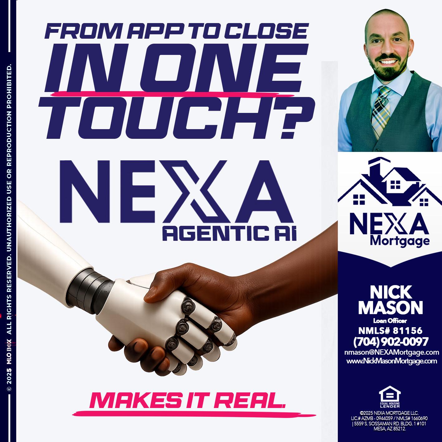 IN ONE TOUCH - Nick Mason -Loan Officer