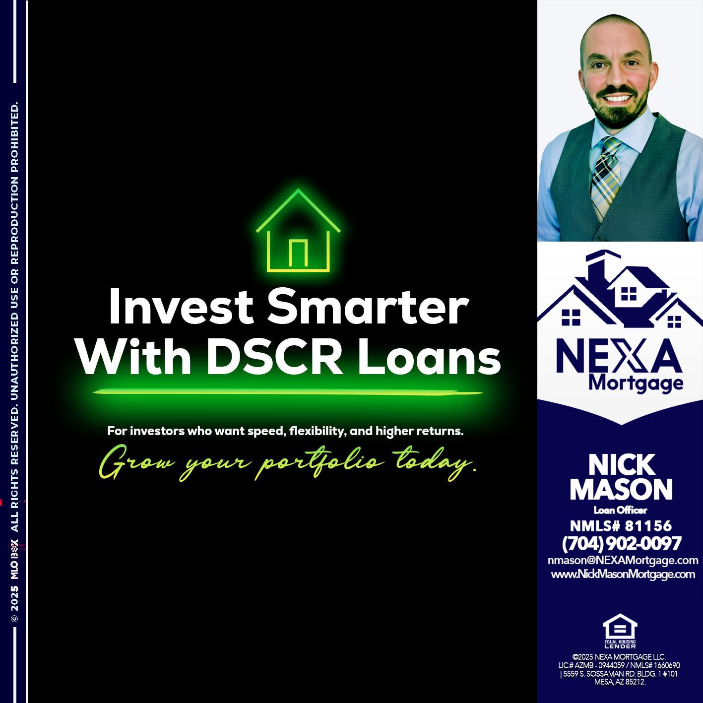 invest smarter - Nick Mason -Loan Officer