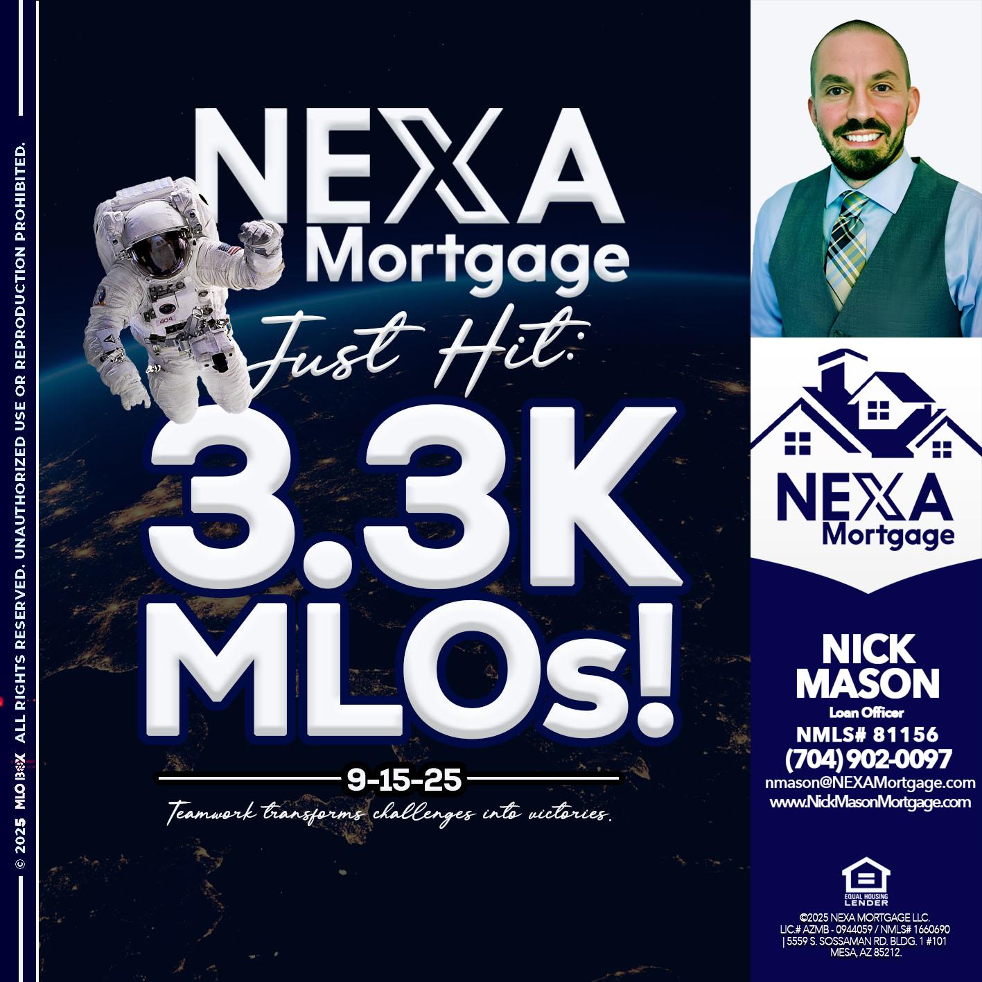 3.3K - Nick Mason -Loan Officer