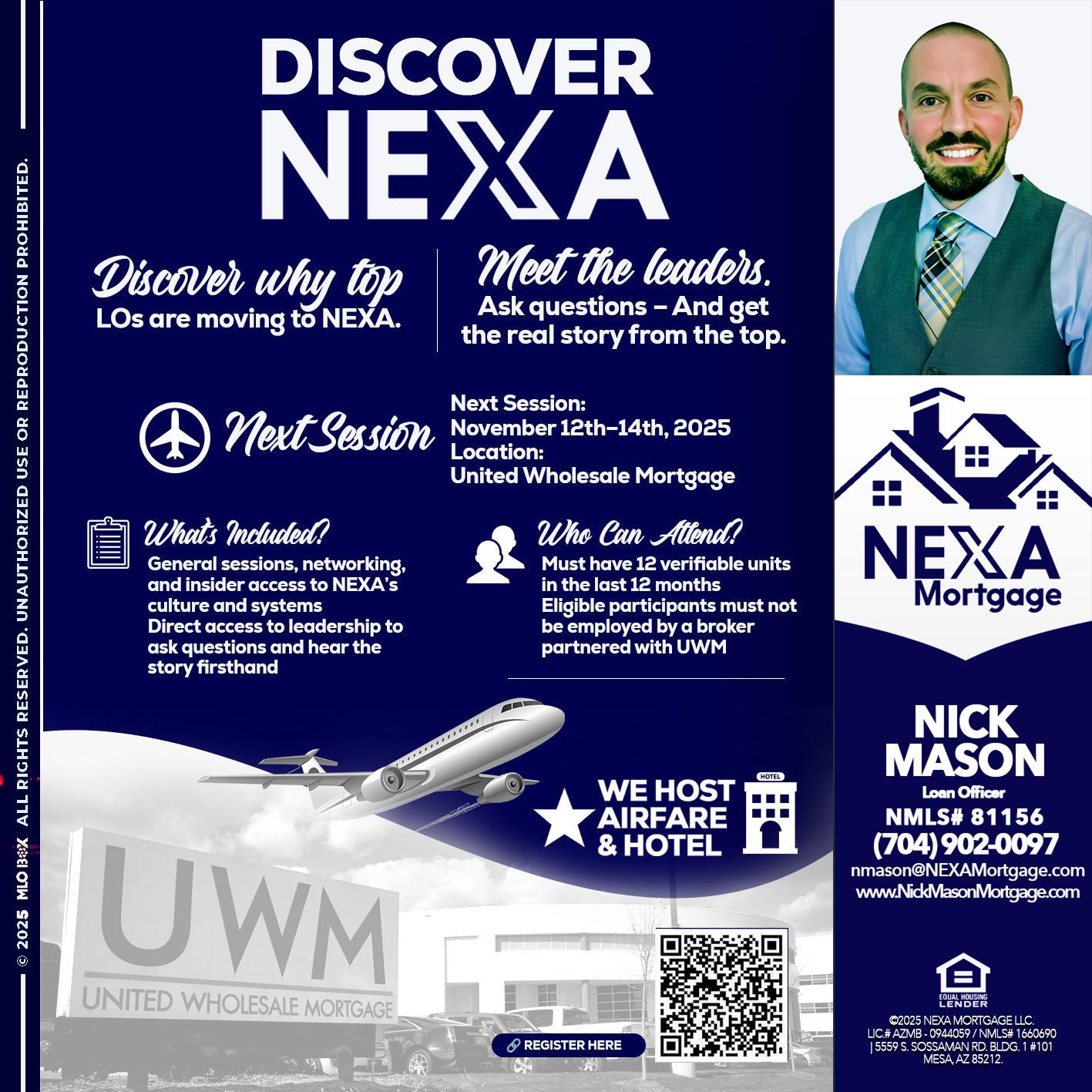DISCOVER NEXA - Nick Mason -Loan Officer