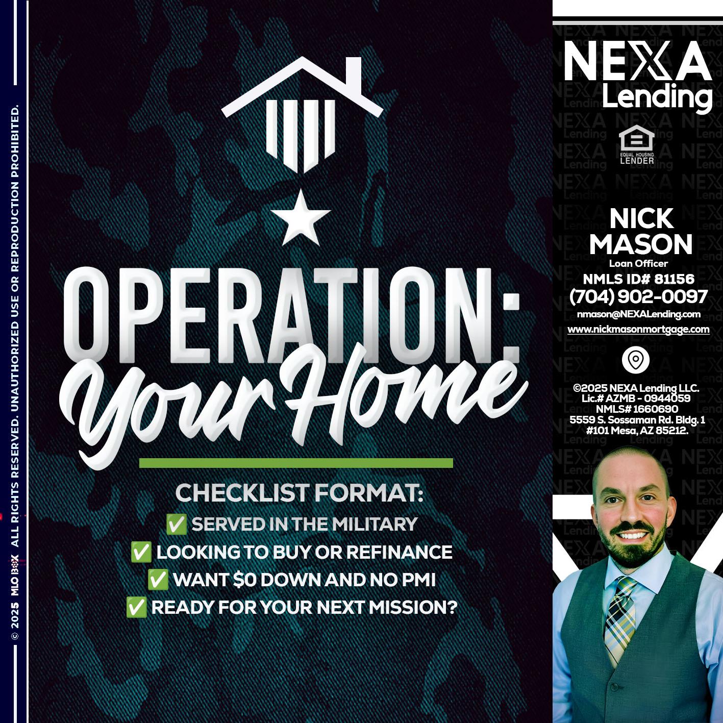 OPERATION YOUR HOME - Nick Mason -Loan Officer