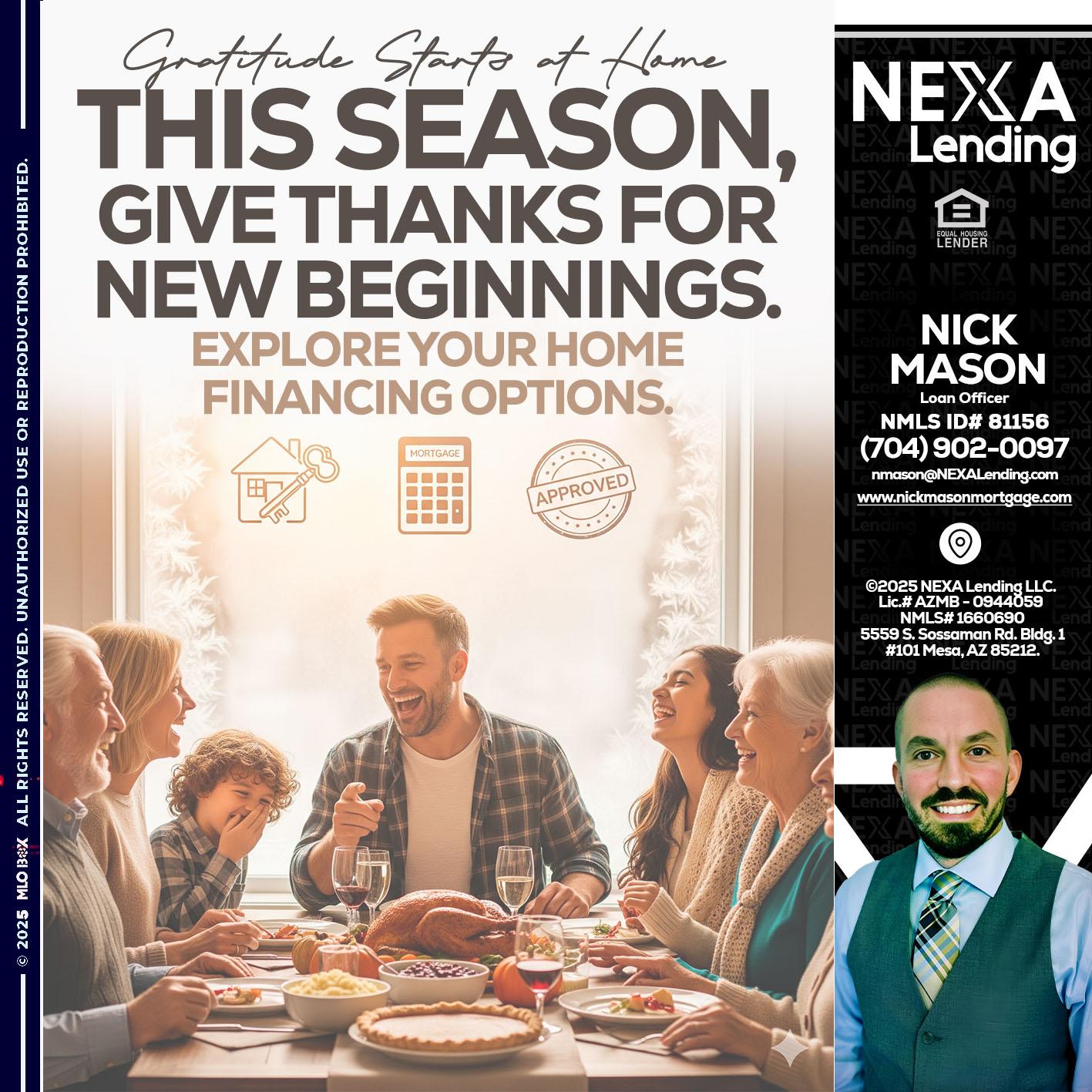 THIS SEASON - Nick Mason -Loan Officer