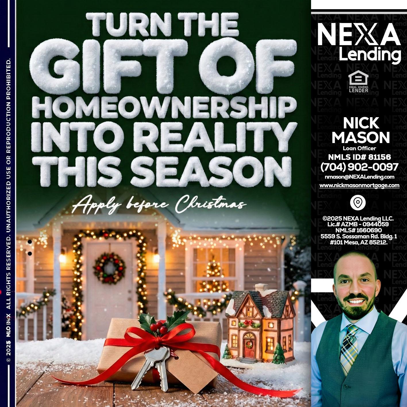 TURN GIFTS - Nick Mason -Loan Officer