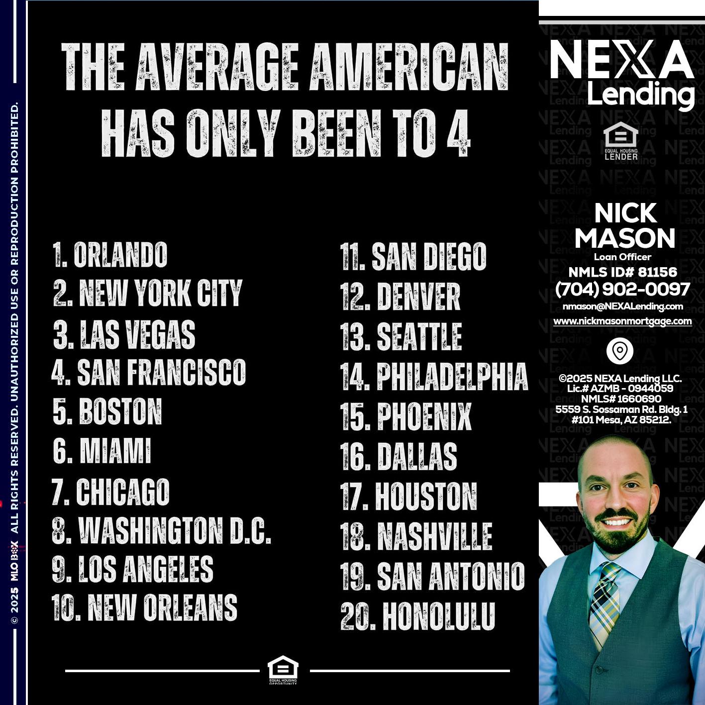 THE AVERAGE AMERICAN - Nick Mason -Loan Officer