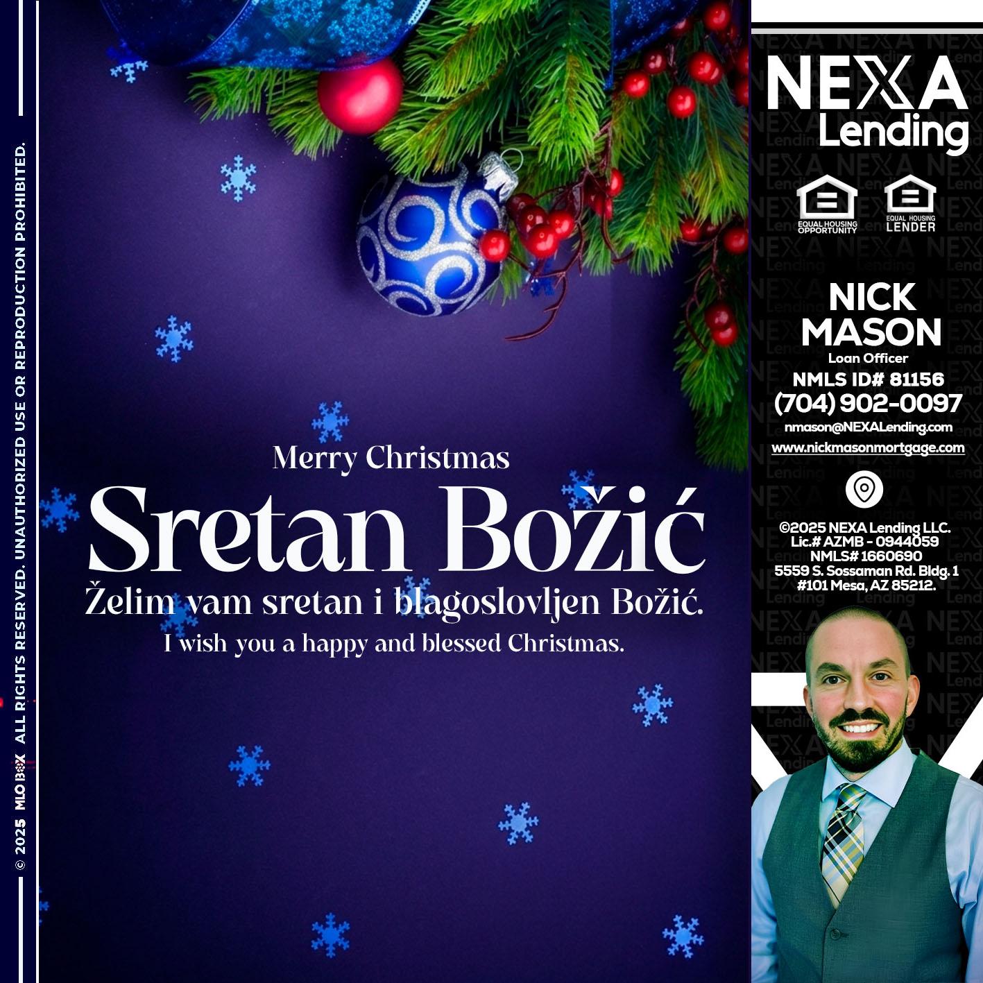 Sretan Božić - Nick Mason -Loan Officer