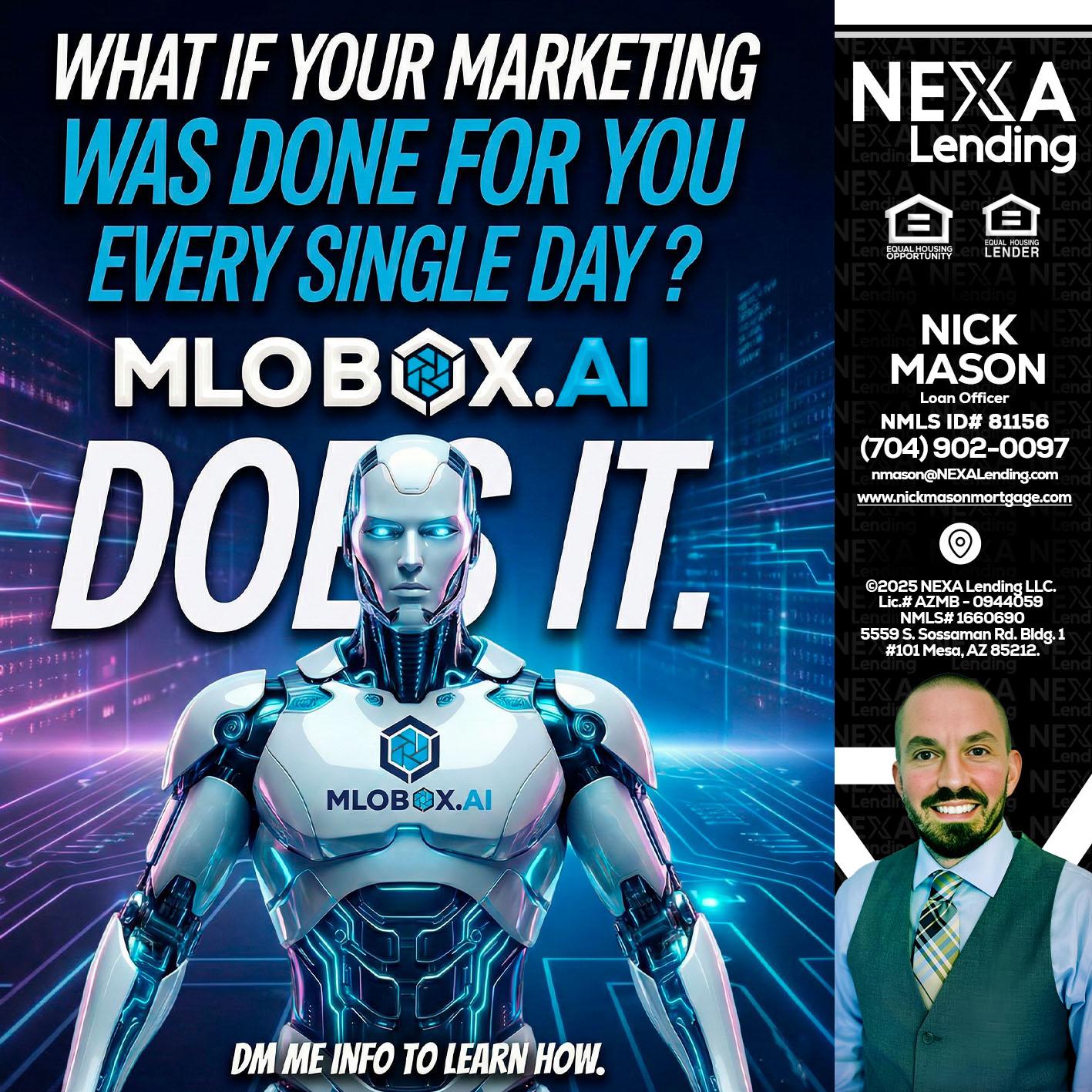 DOES IT - Nick Mason -Loan Officer