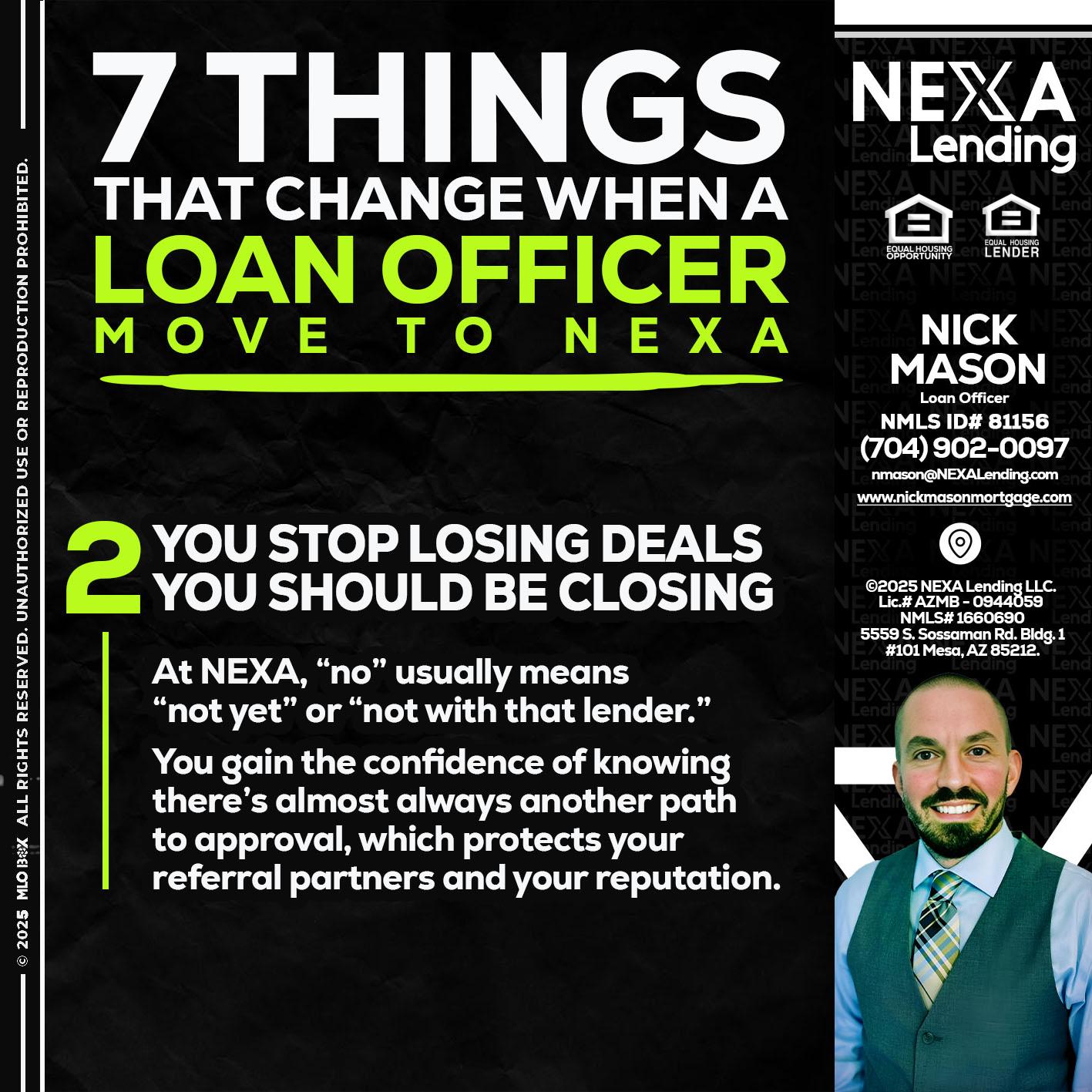 7 THINGS (2) - Nick Mason -Loan Officer