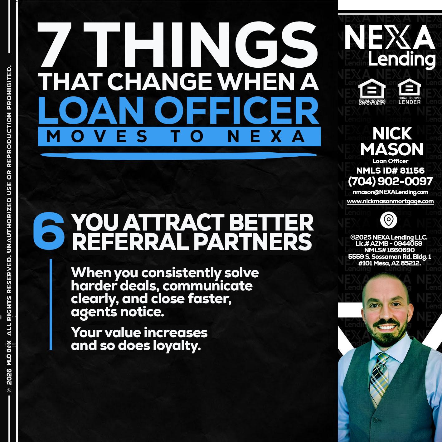 7 THINGS (6) - Nick Mason -Loan Officer