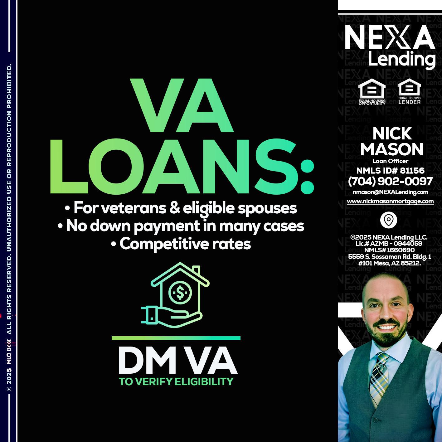 VA LOANS - Nick Mason -Loan Officer