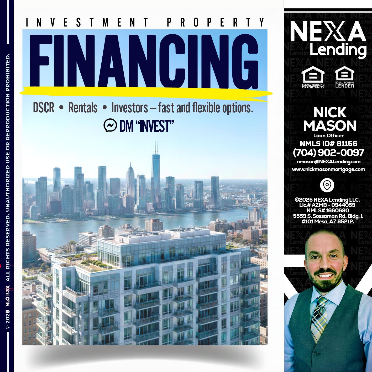 FINANCING - Nick Mason -Loan Officer