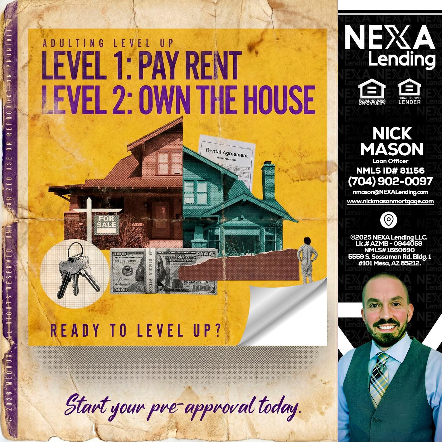 LEVEL 1 - Nick Mason -Loan Officer