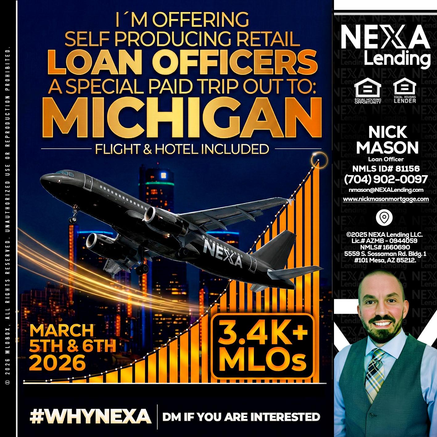 MICHIGAN - Nick Mason -Loan Officer