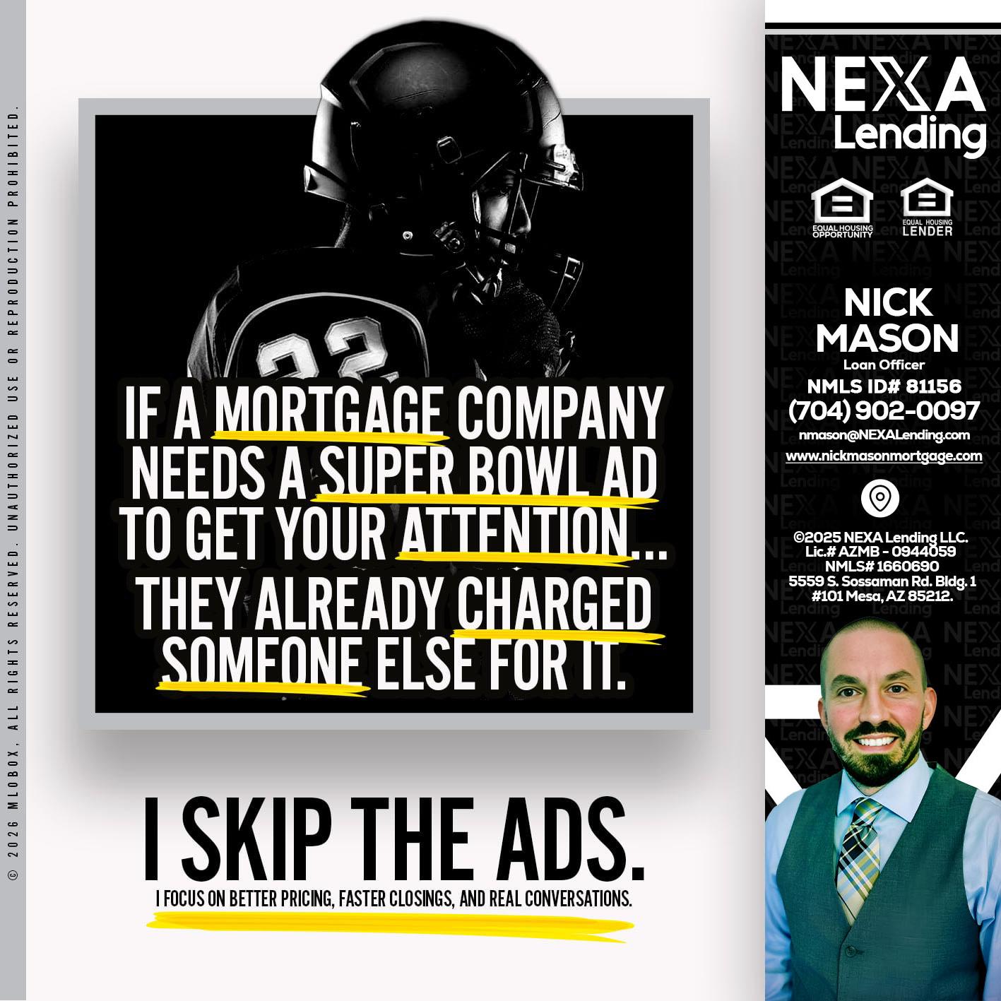 if a mortgage ad - Nick Mason -Loan Officer