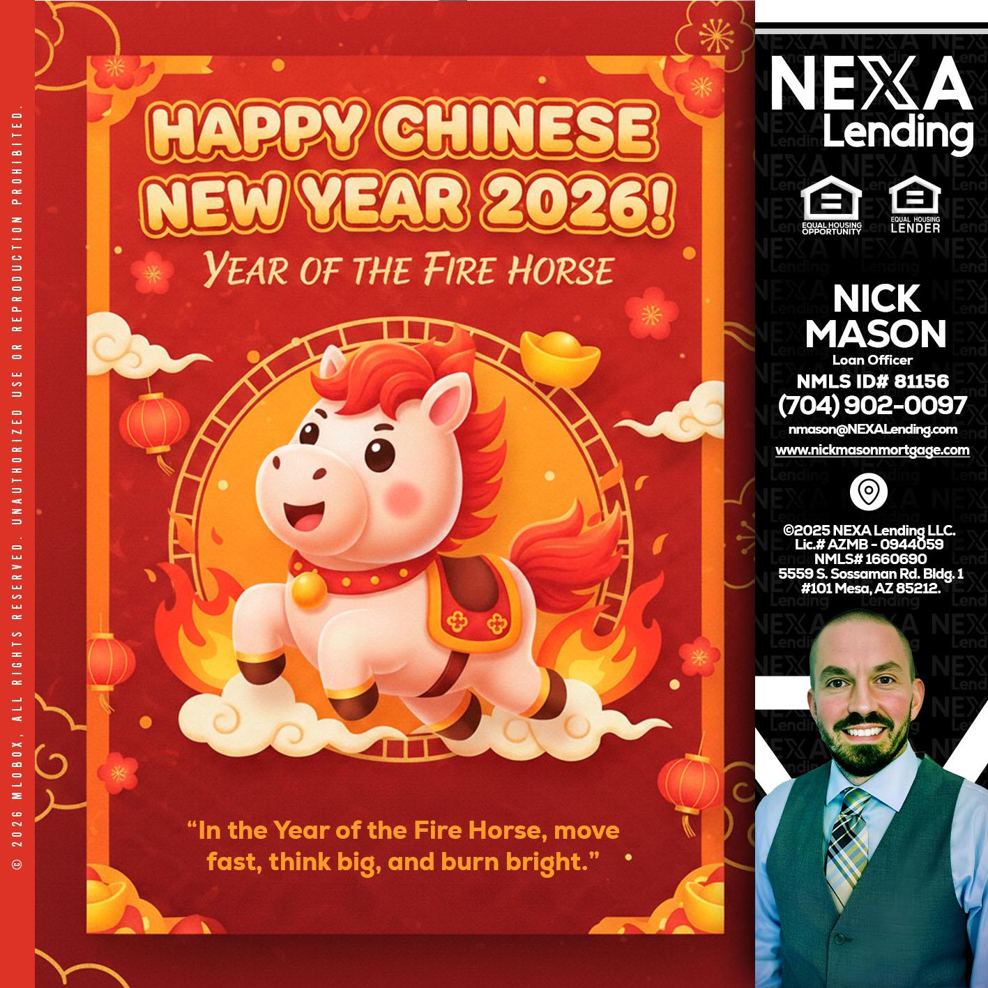 happy Chinese new year - Nick Mason -Loan Officer