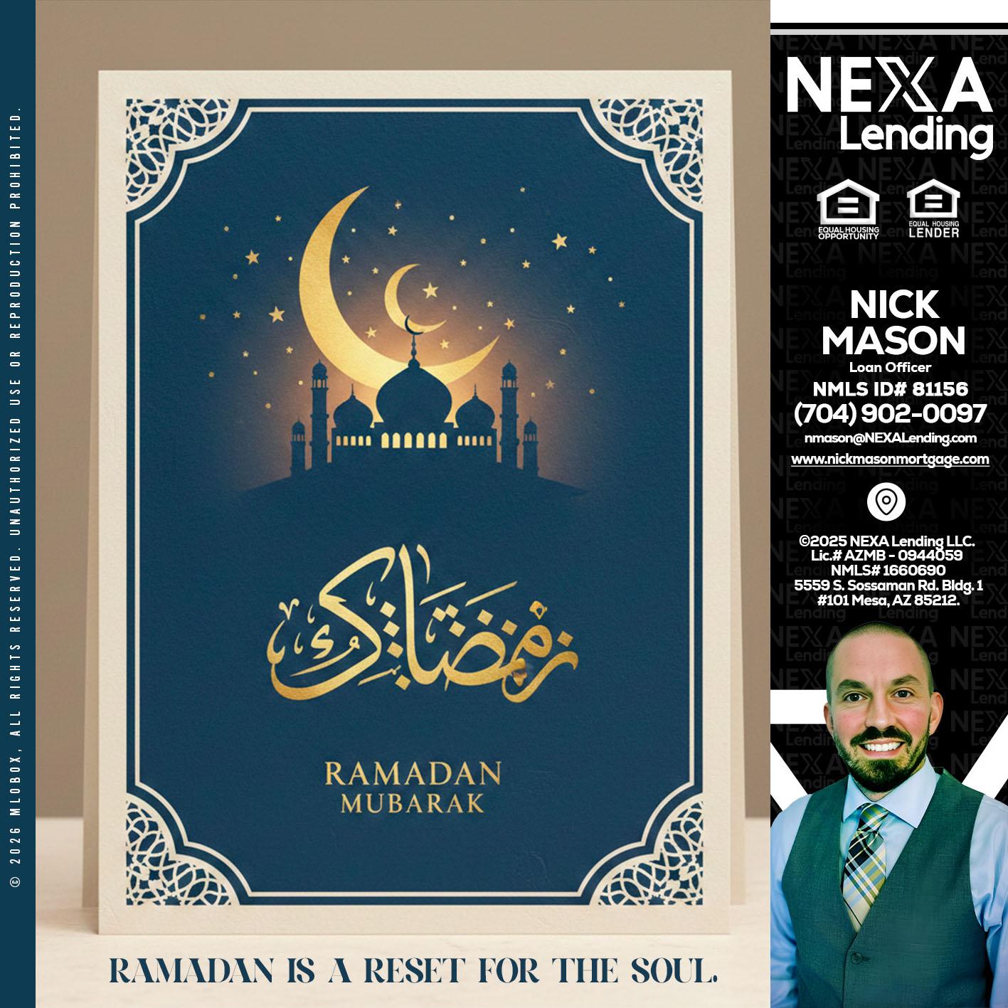 HAPPY RAMADAN - Nick Mason -Loan Officer