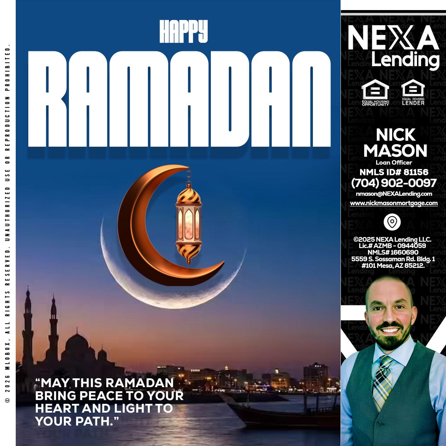 RAMADAN - Nick Mason -Loan Officer