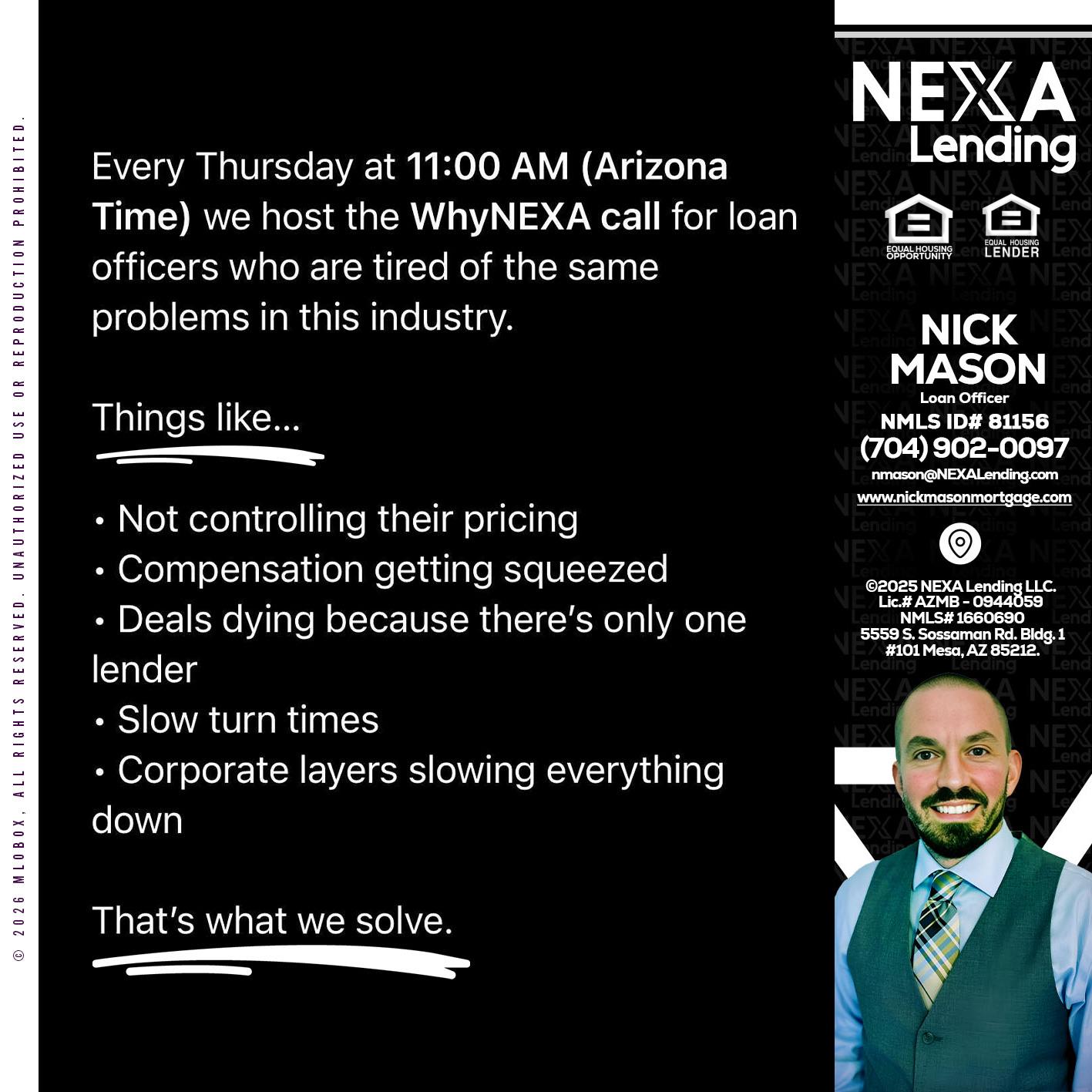 WHY NEXA - Nick Mason -Loan Officer