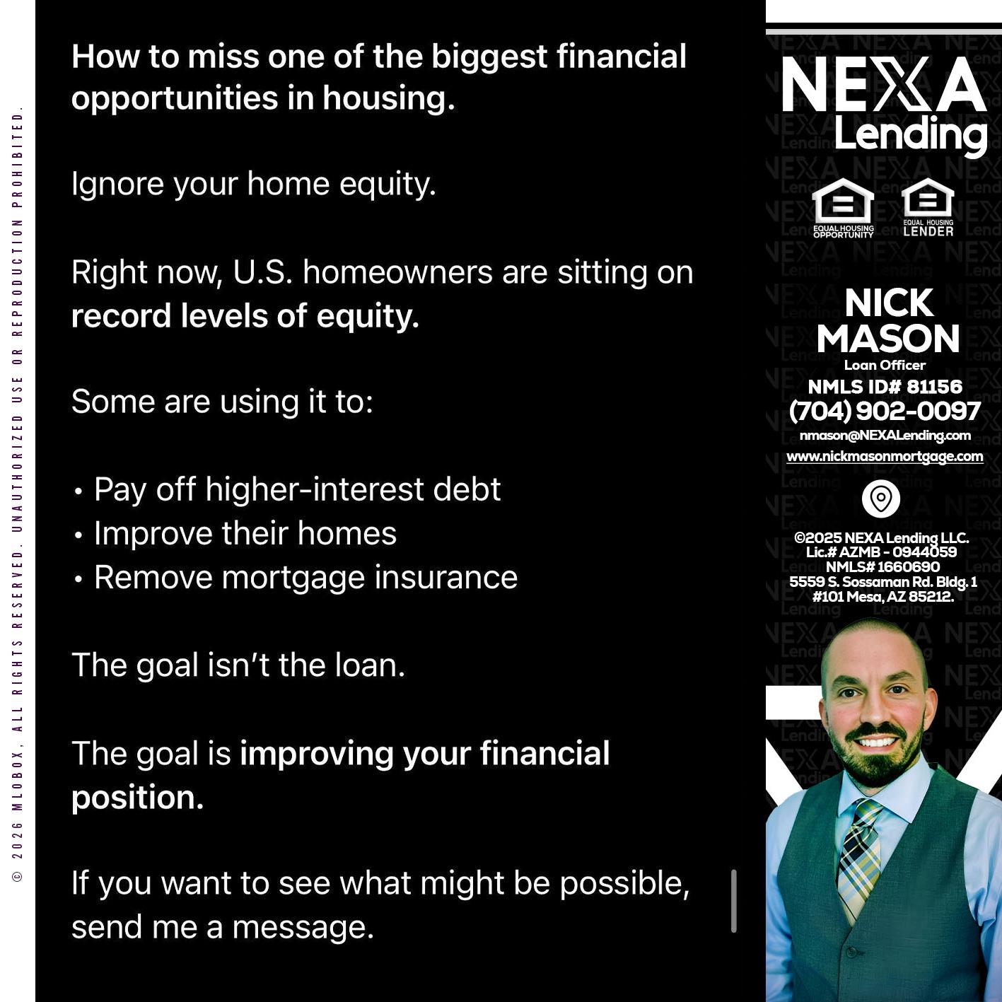 how to miss - Nick Mason -Loan Officer