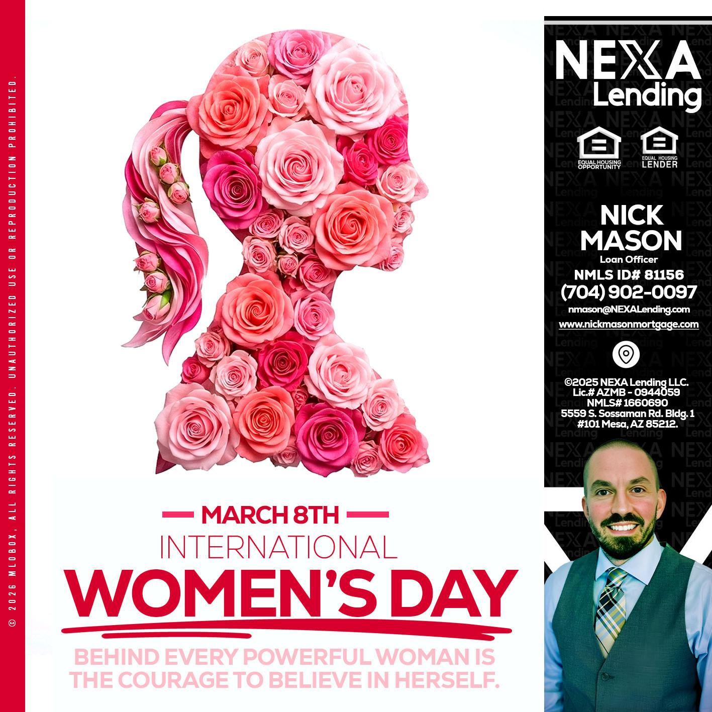 MARCH 8TH - Nick Mason -Loan Officer