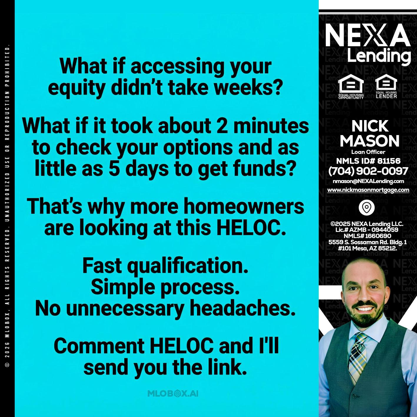 what if - Nick Mason -Loan Officer