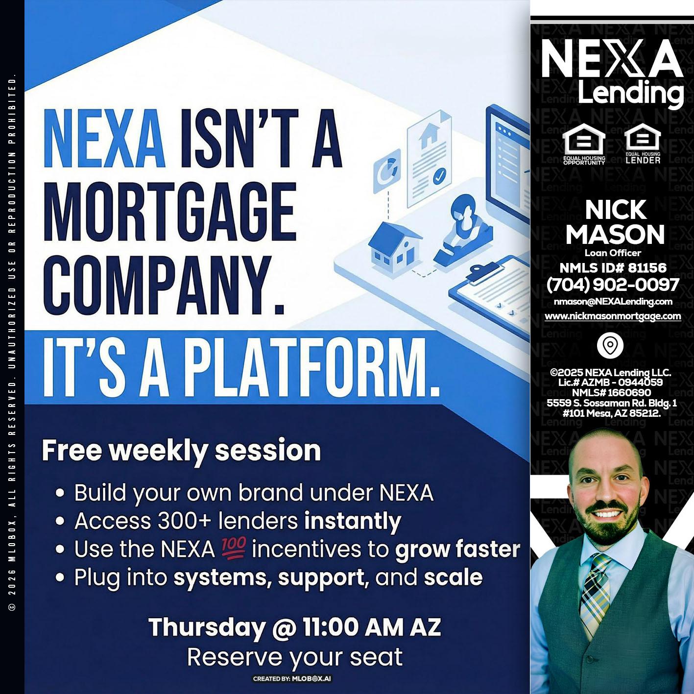 NEXA ISNT - Nick Mason -Loan Officer