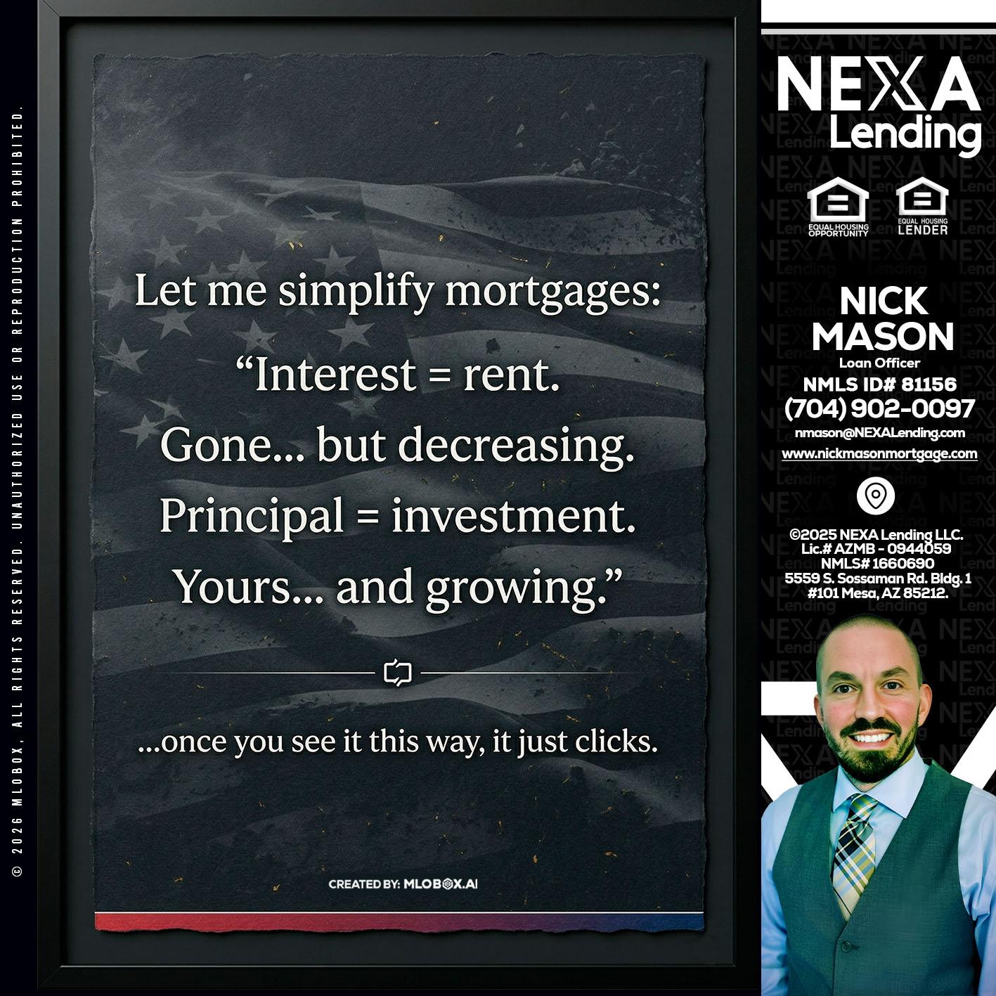 LET ME SIMPLIFY - Nick Mason -Loan Officer