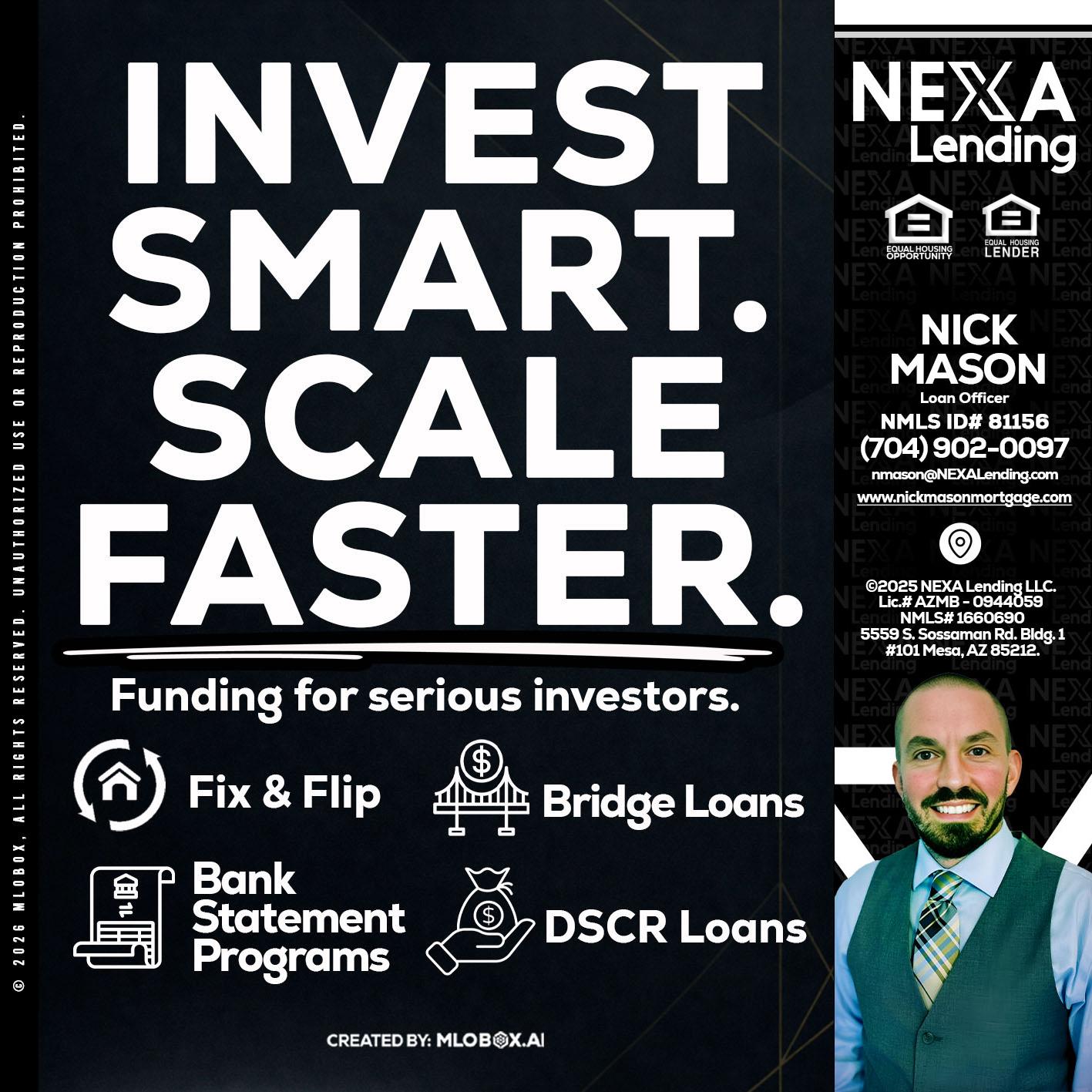 INVEST SMART - Nick Mason -Loan Officer
