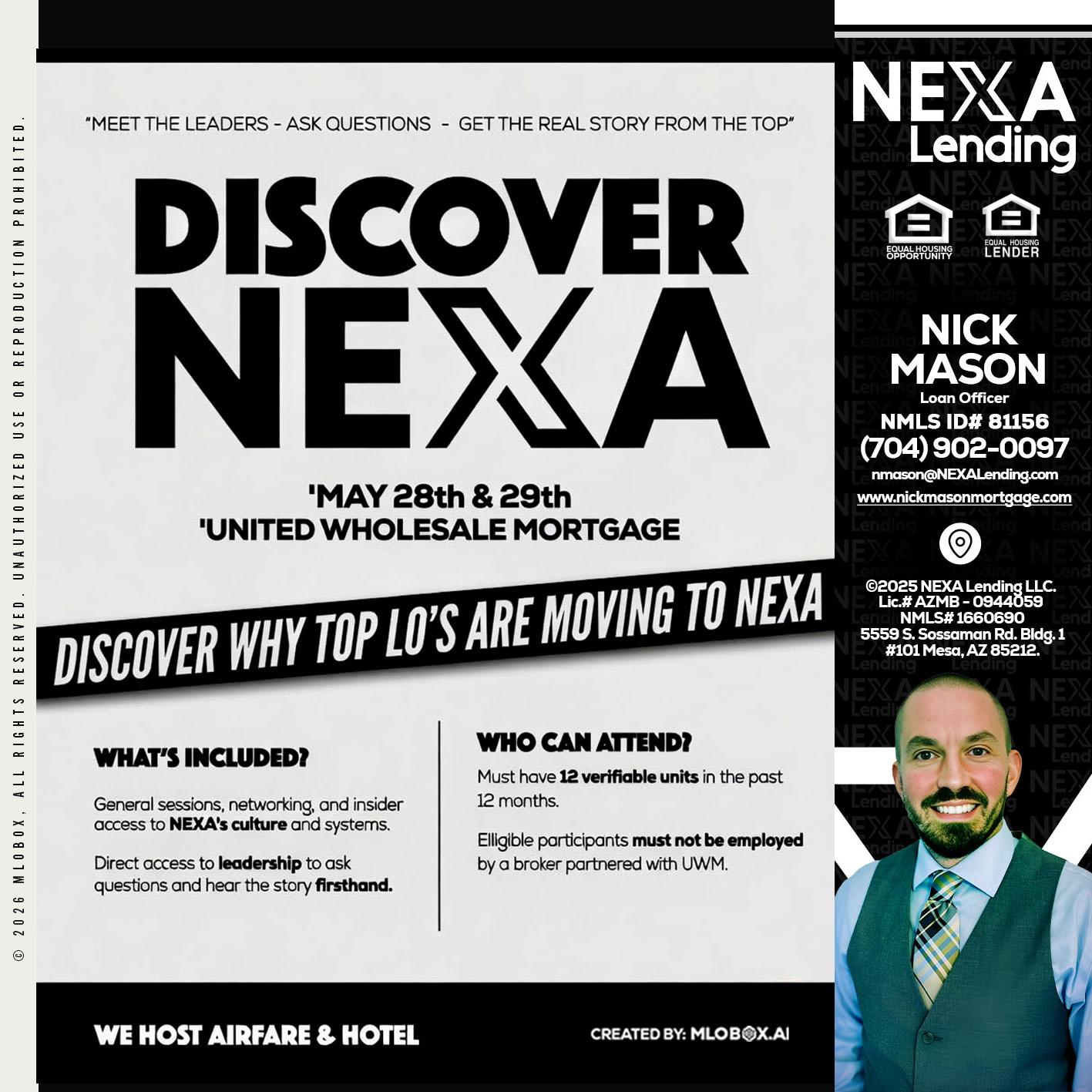 DISCOVER NEXA - Nick Mason -Loan Officer