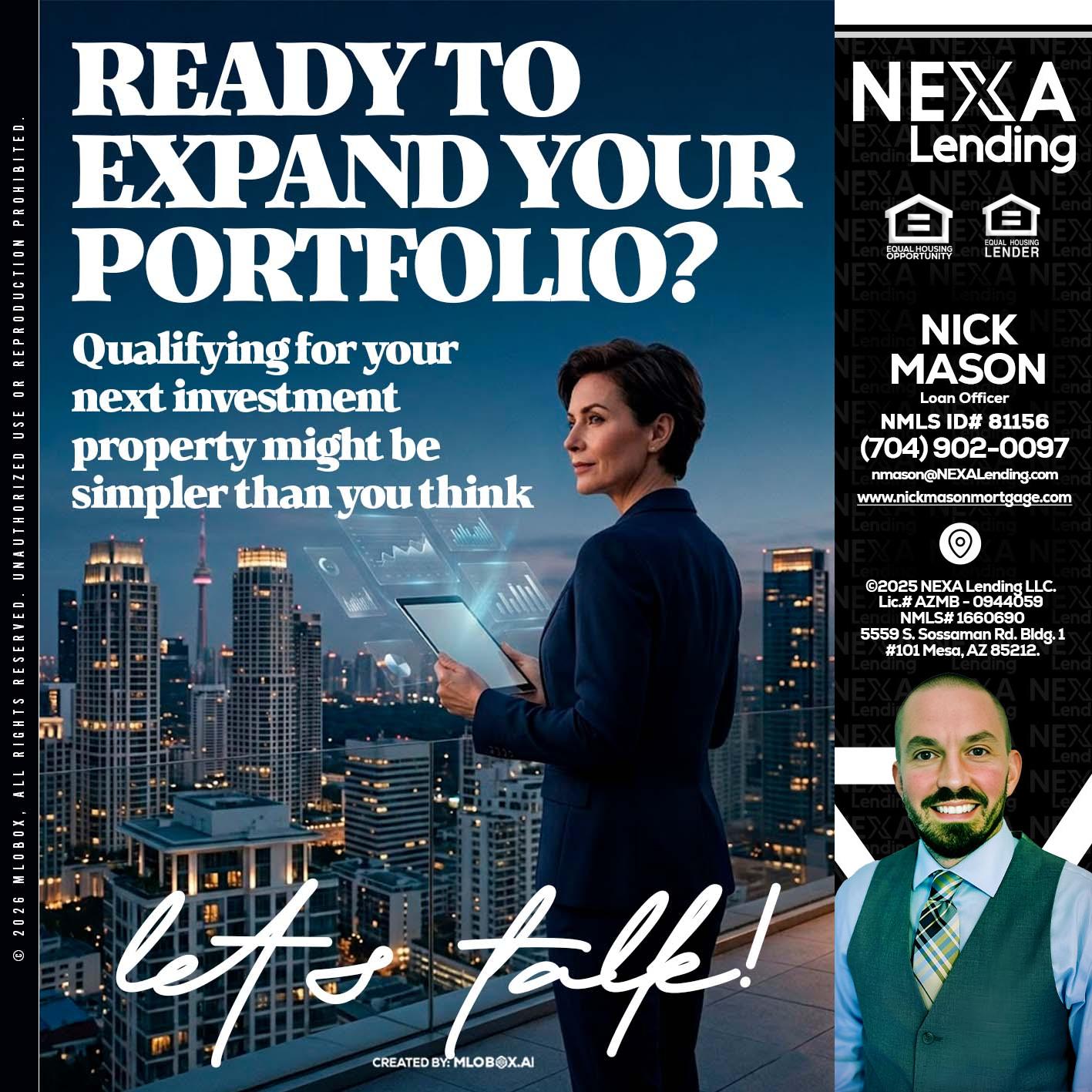 READY TO EXPAND - Nick Mason -Loan Officer