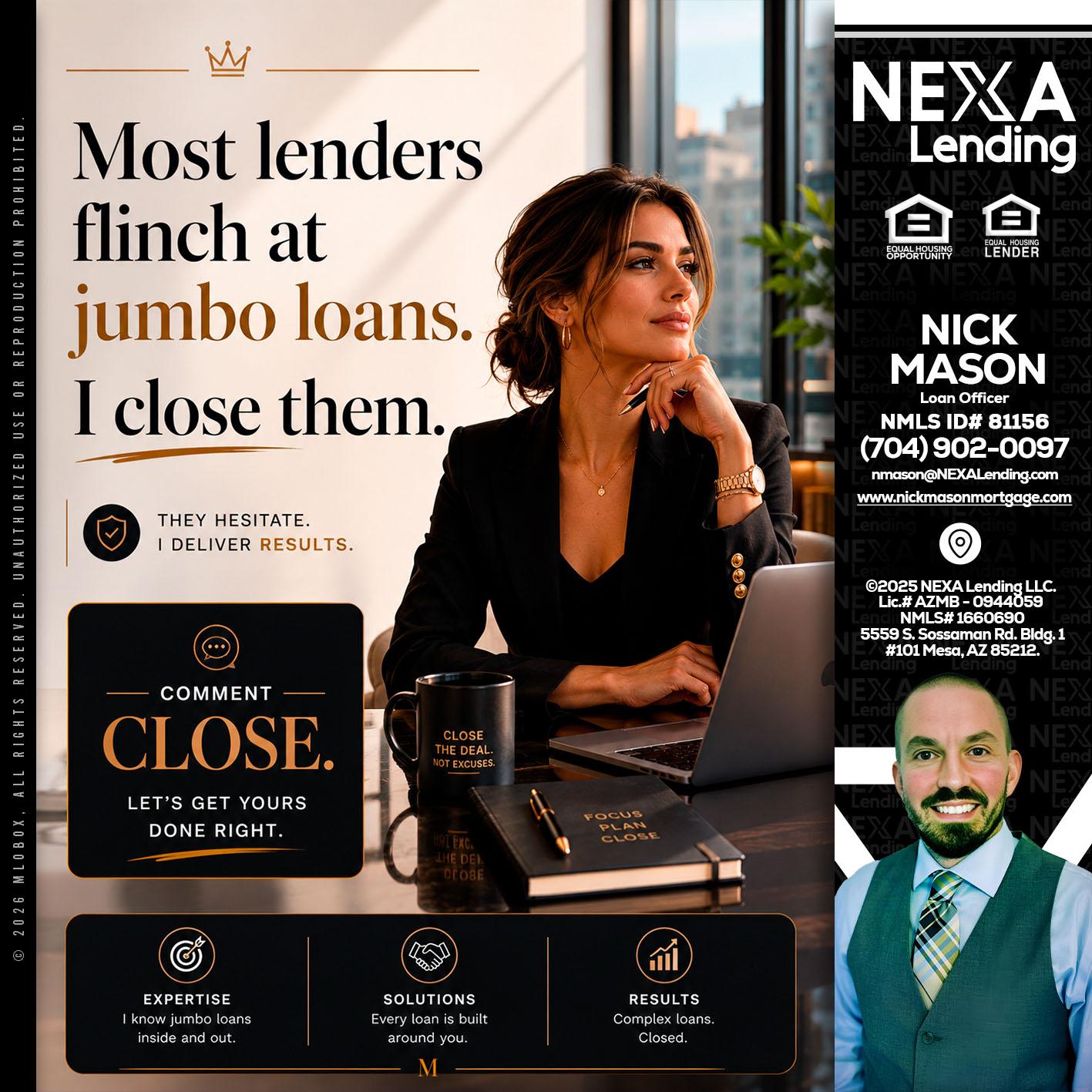 most lenders - Nick Mason -Loan Officer