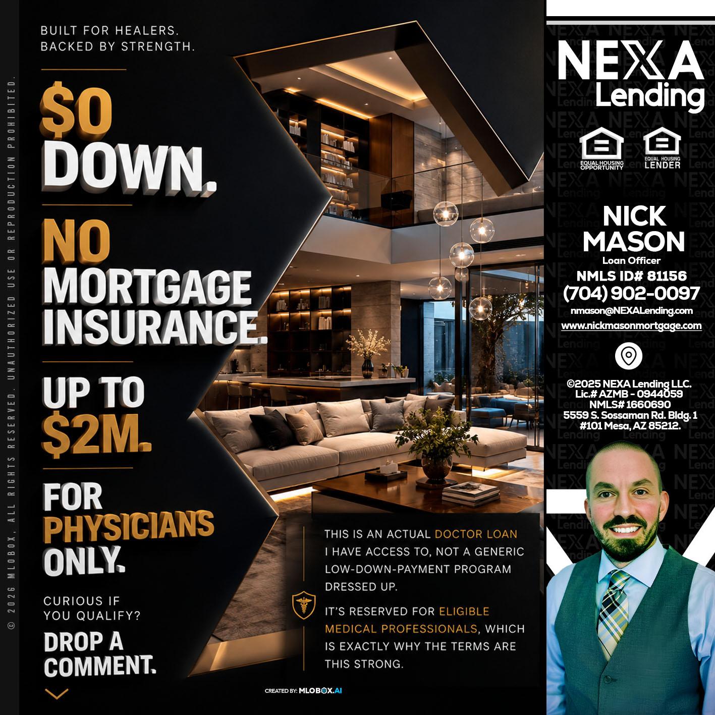 $0 DOWN - Nick Mason -Loan Officer
