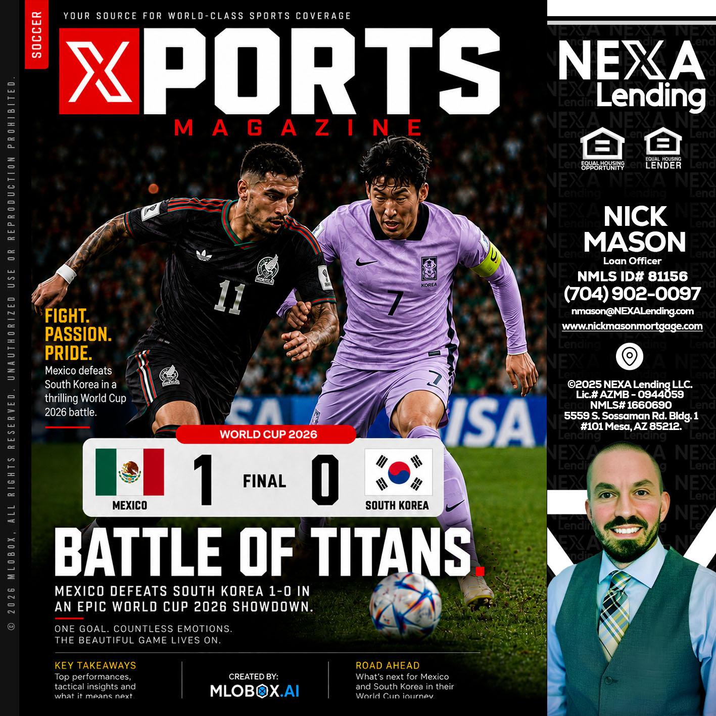XPORTS MAGAZINE - Nick Mason -Loan Officer