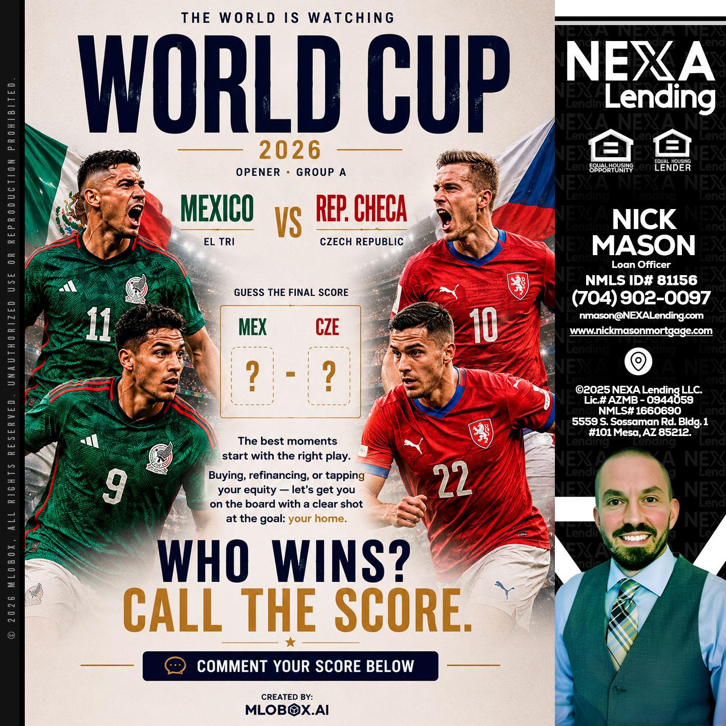 WORLD CUP 2026 - Nick Mason -Loan Officer