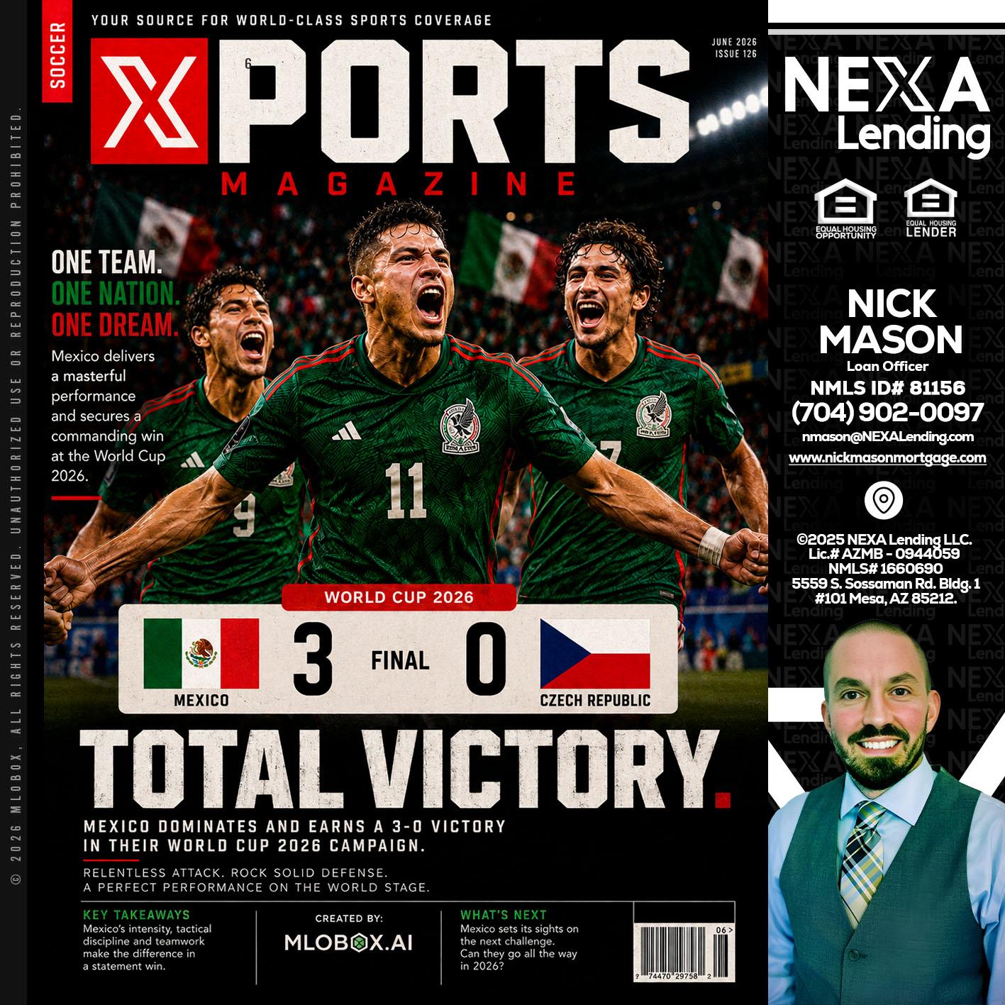 World Cup 2026 MEX 1-0 CZECH - Nick Mason -Loan Officer