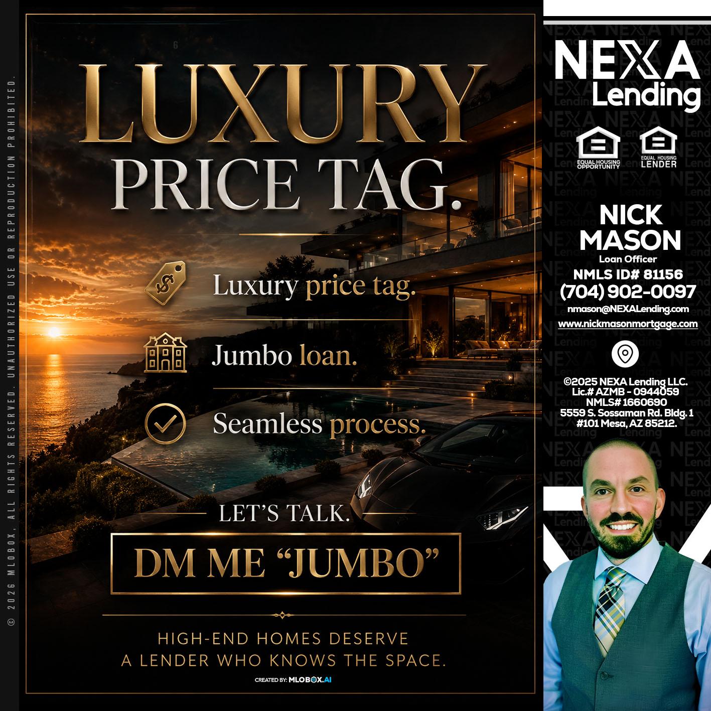 LUXURY PRICE - Nick Mason -Loan Officer