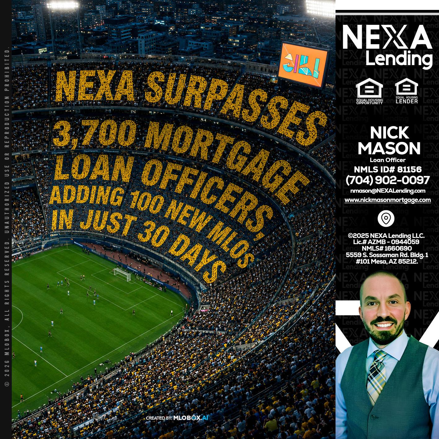 NEXA SURPASSES - Nick Mason -Loan Officer