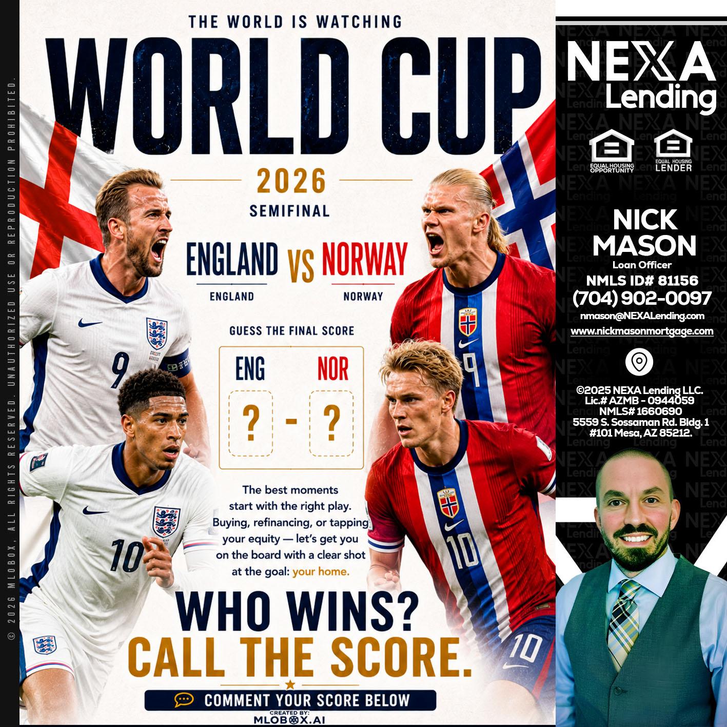 WORLD CUP 2026 - Nick Mason -Loan Officer
