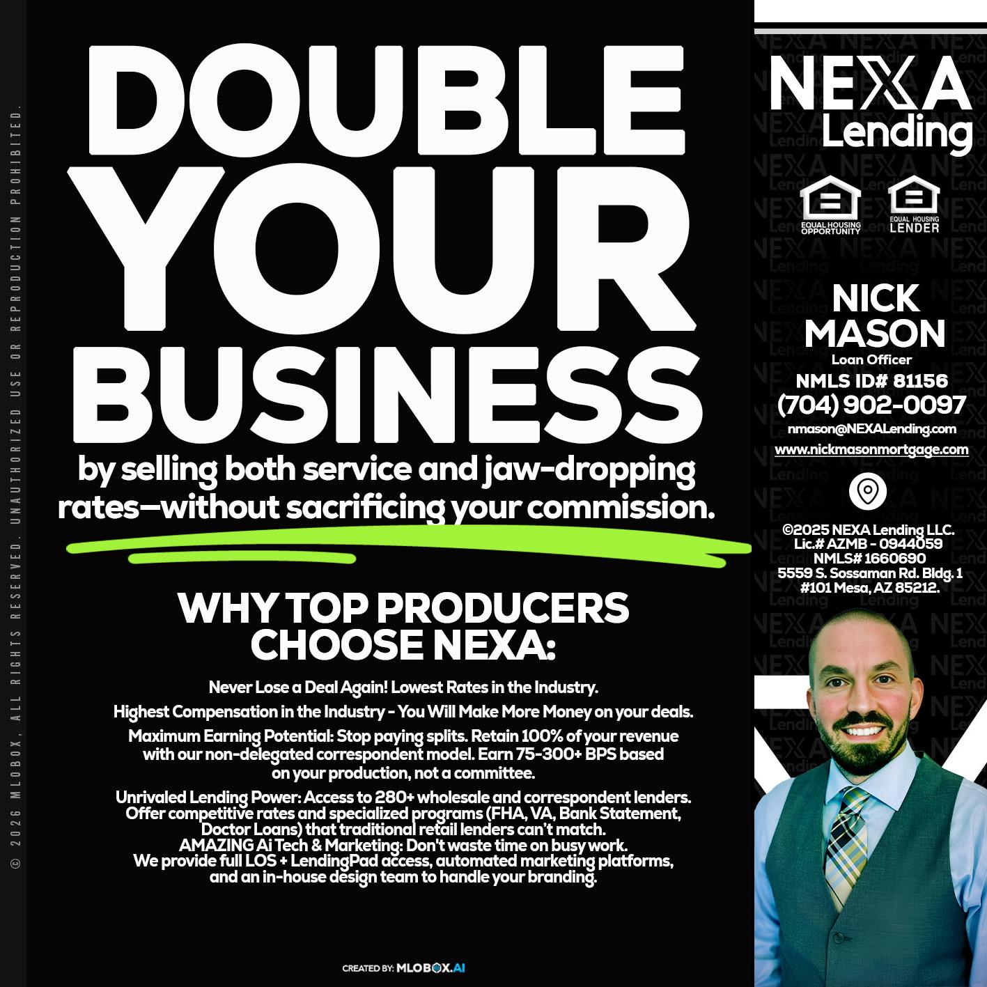 DOUBLE YOUR BUSINESS - Nick Mason -Loan Officer
