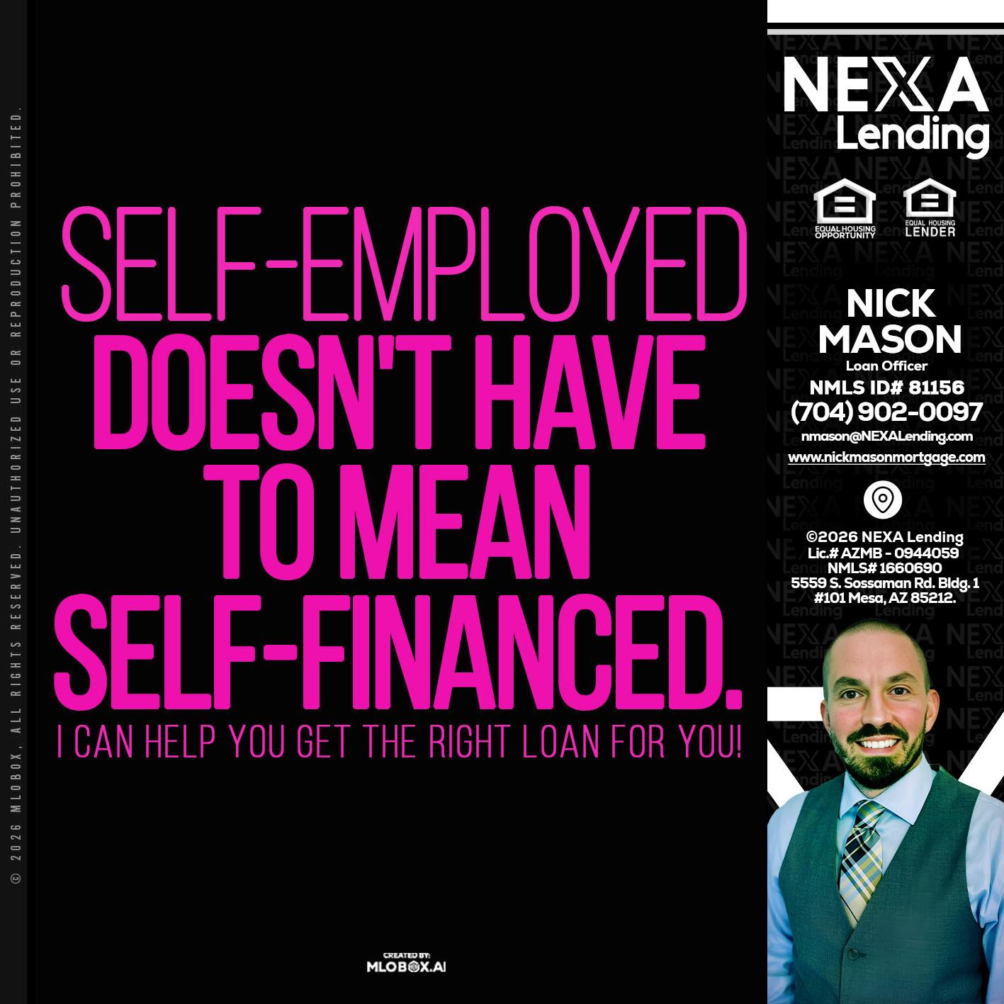 self employed - Nick Mason -Loan Officer
