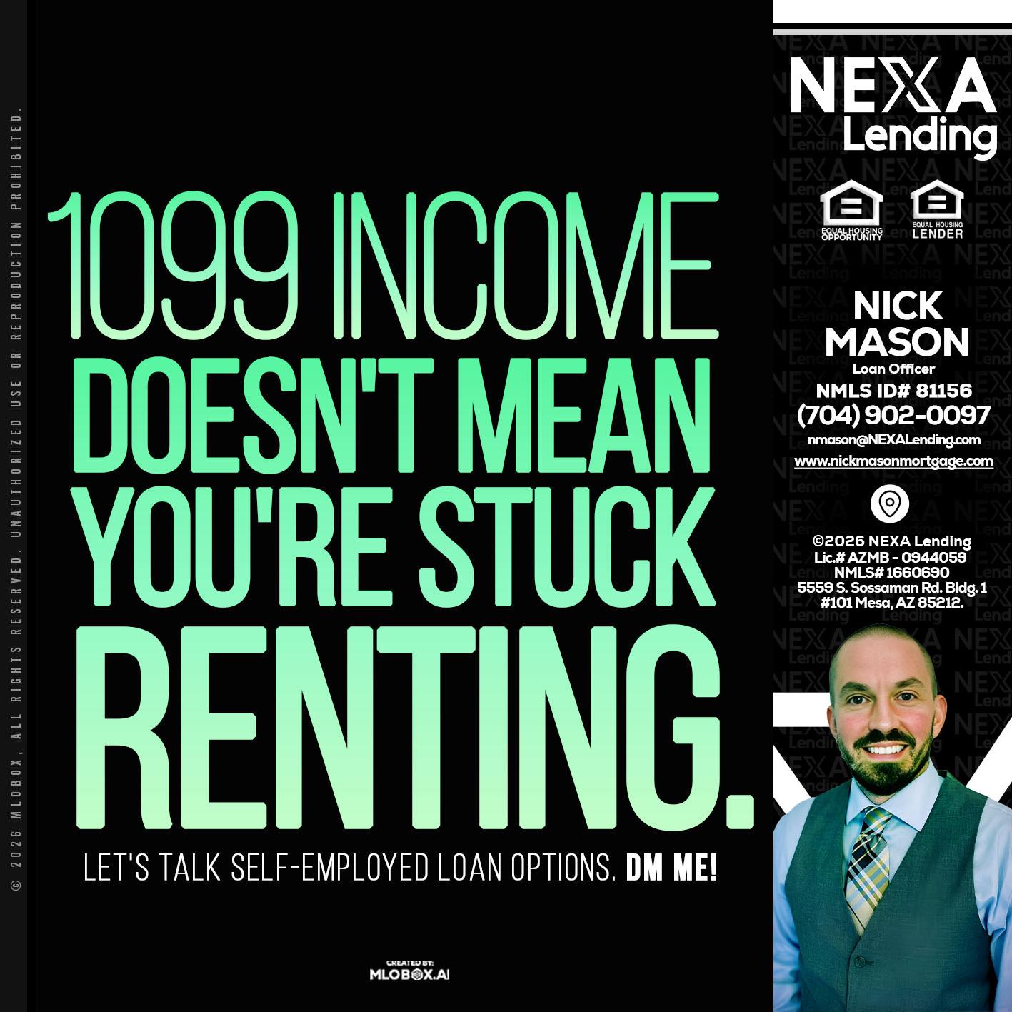 1099 income - Nick Mason -Loan Officer
