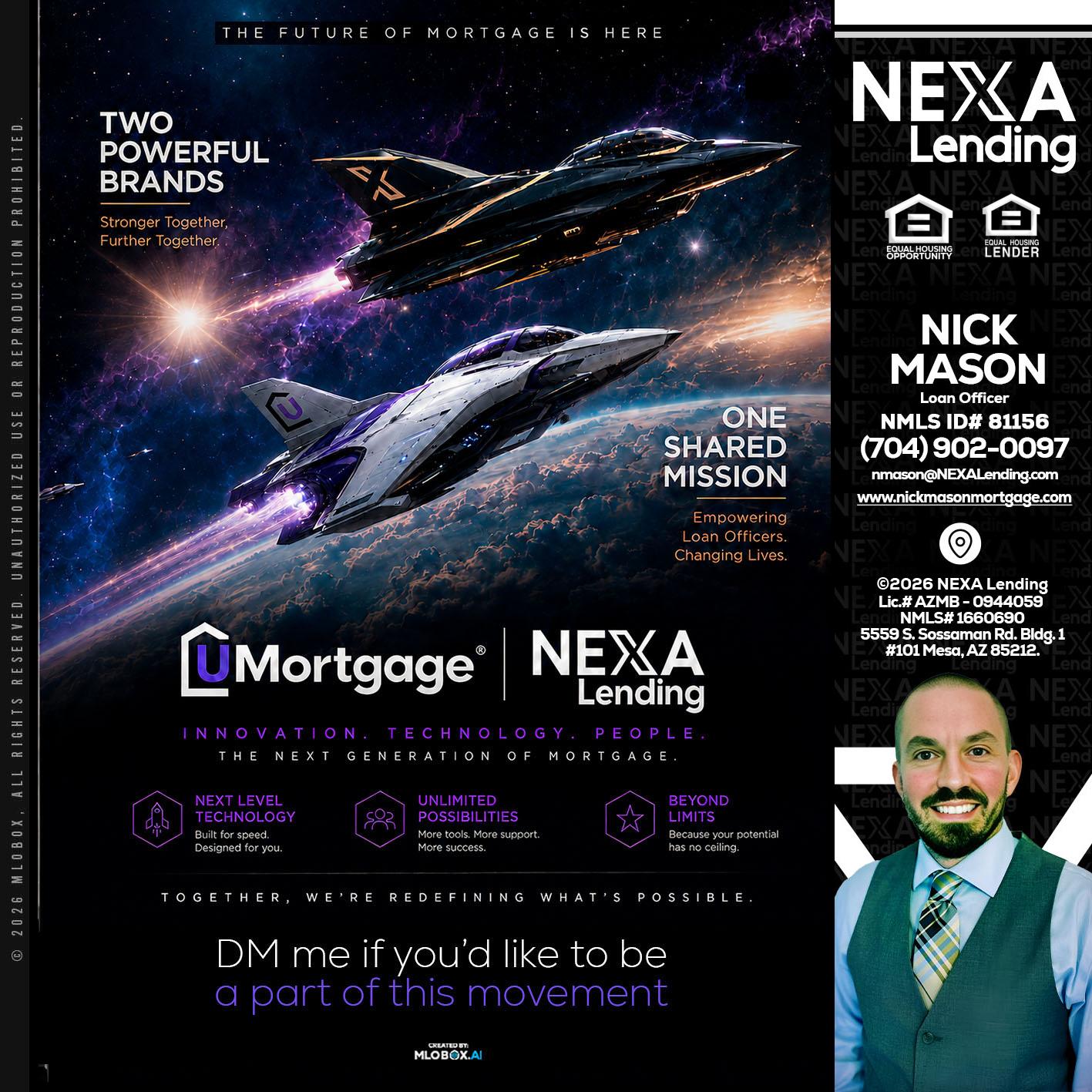 U Mortgage + NEXA lending - Nick Mason -Loan Officer