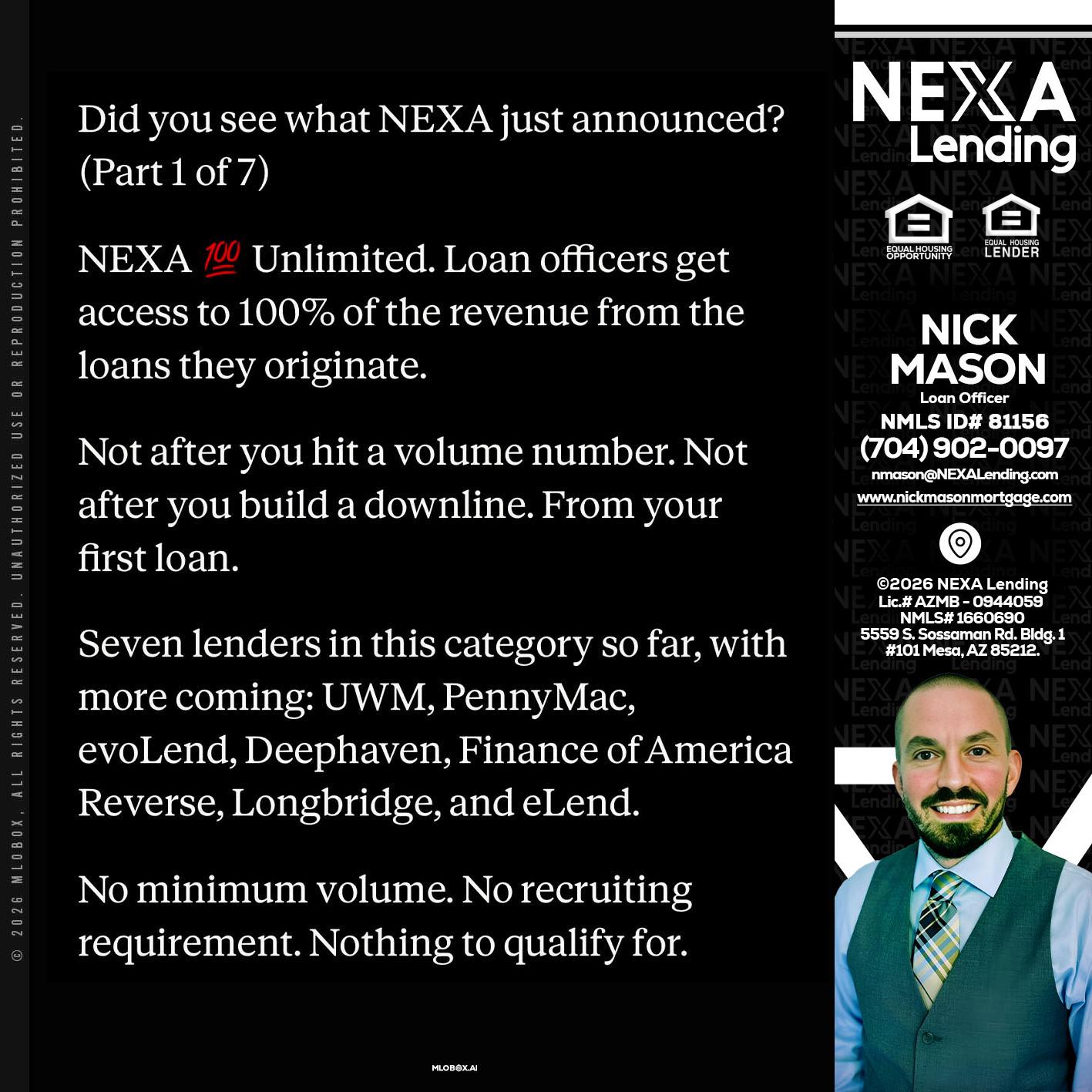 DID YOU KNOW - Nick Mason -Loan Officer